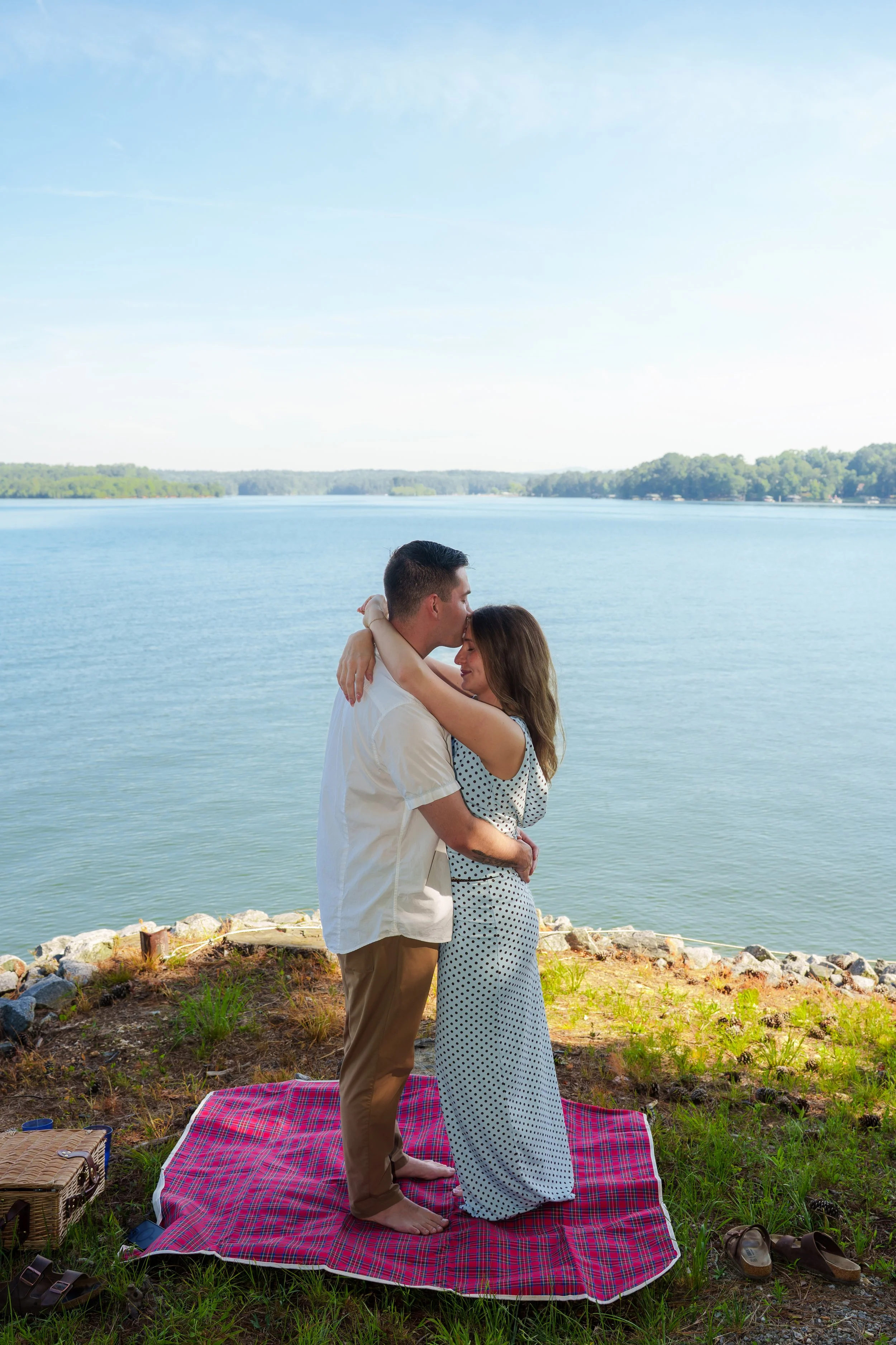 post proposal at Lake Allatoona, photo by Maggie O'Neill proposal photographer