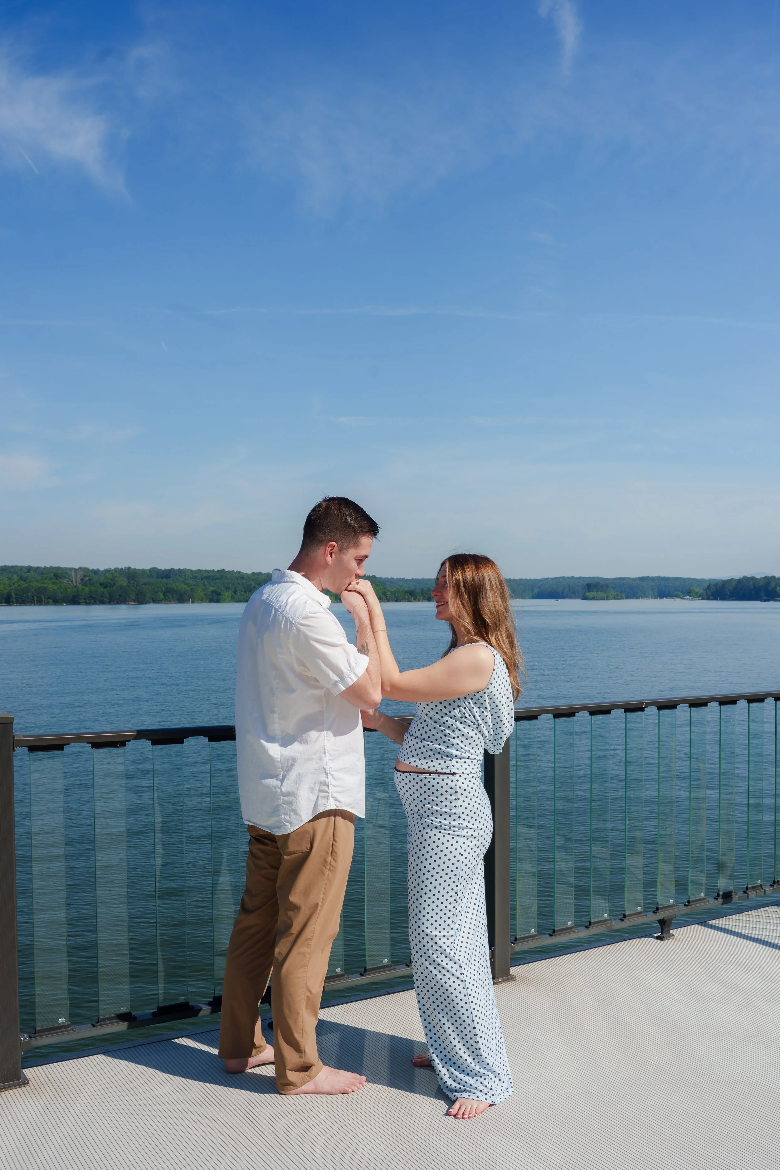 post proposal at Lake Allatoona, photo by Maggie O'Neill proposal photographer