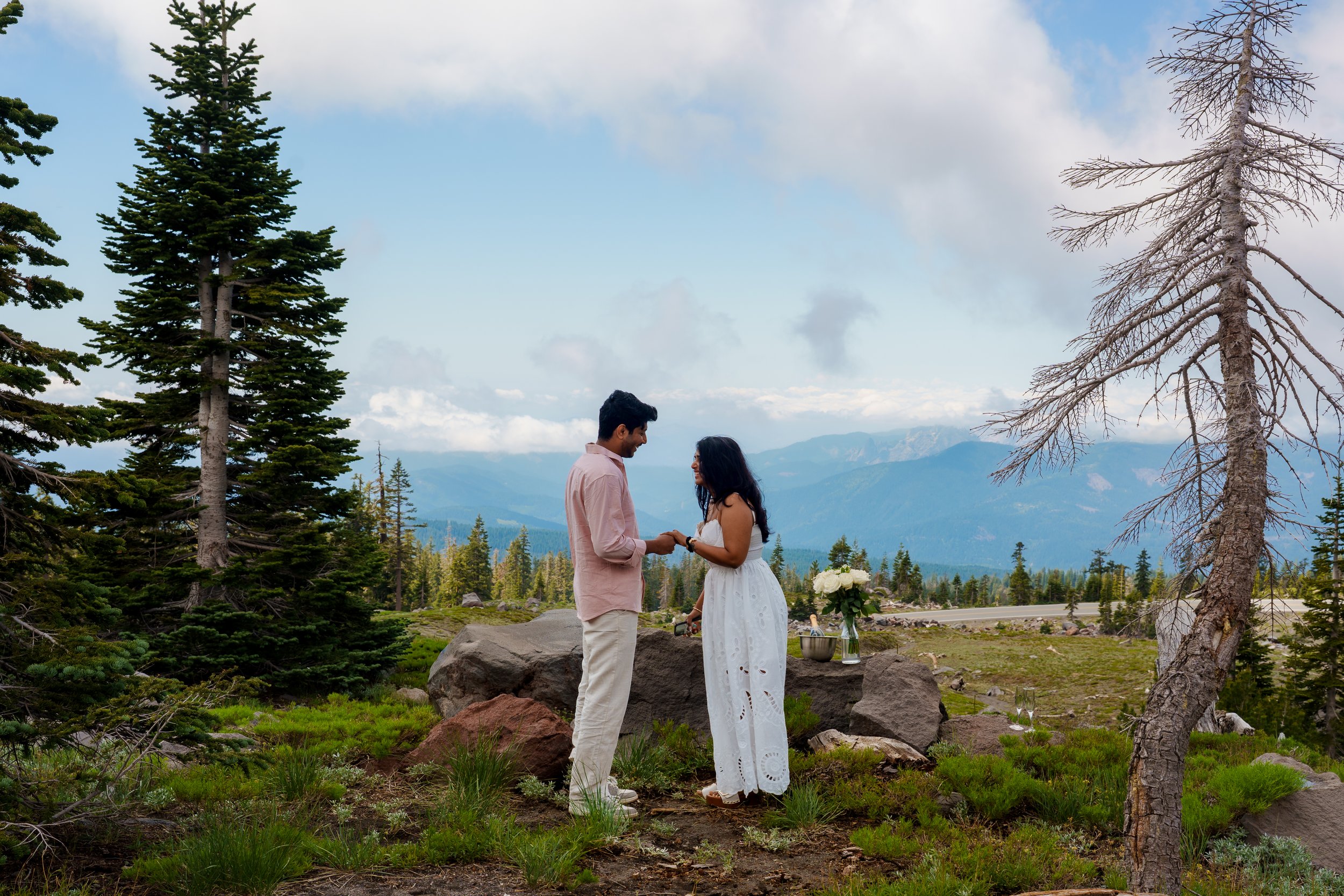 Proposal at Panther Meadows in Mount Shasta, California (CA)