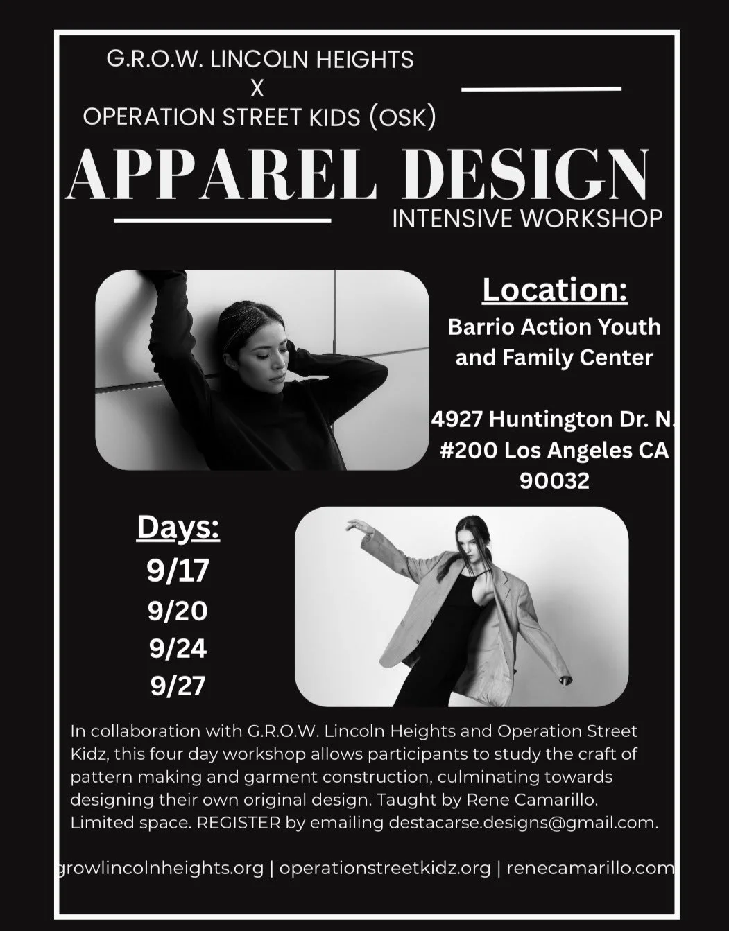 Apparel Designs Intensive Workshop