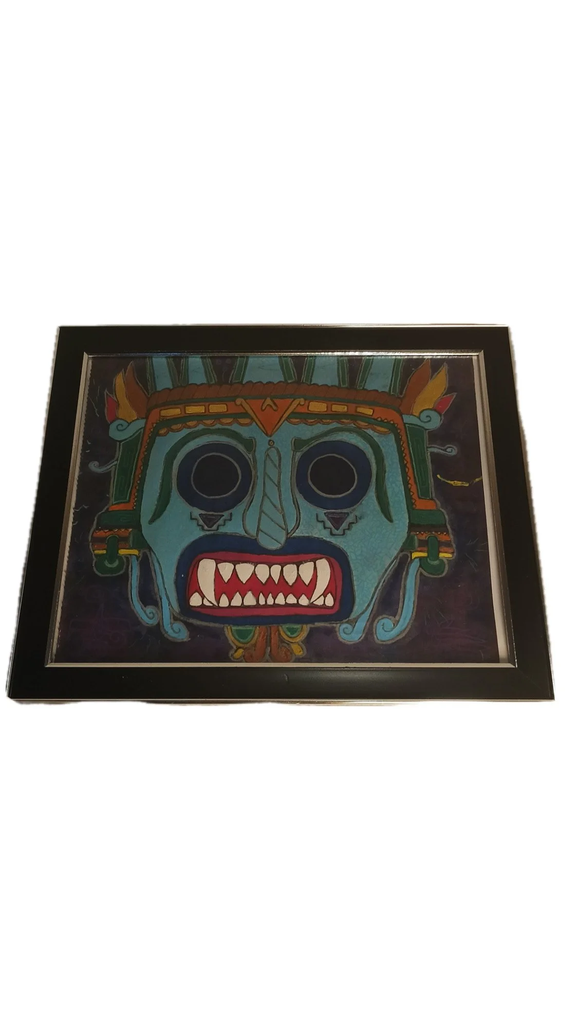 Name: "INBOUND" Painting - Painting (Maker: Lennon Corona). | Suggested Donation: | Size: | Ships from US | Artist Statement: Lennon Corona is a Chicano Revolutionary Artist.