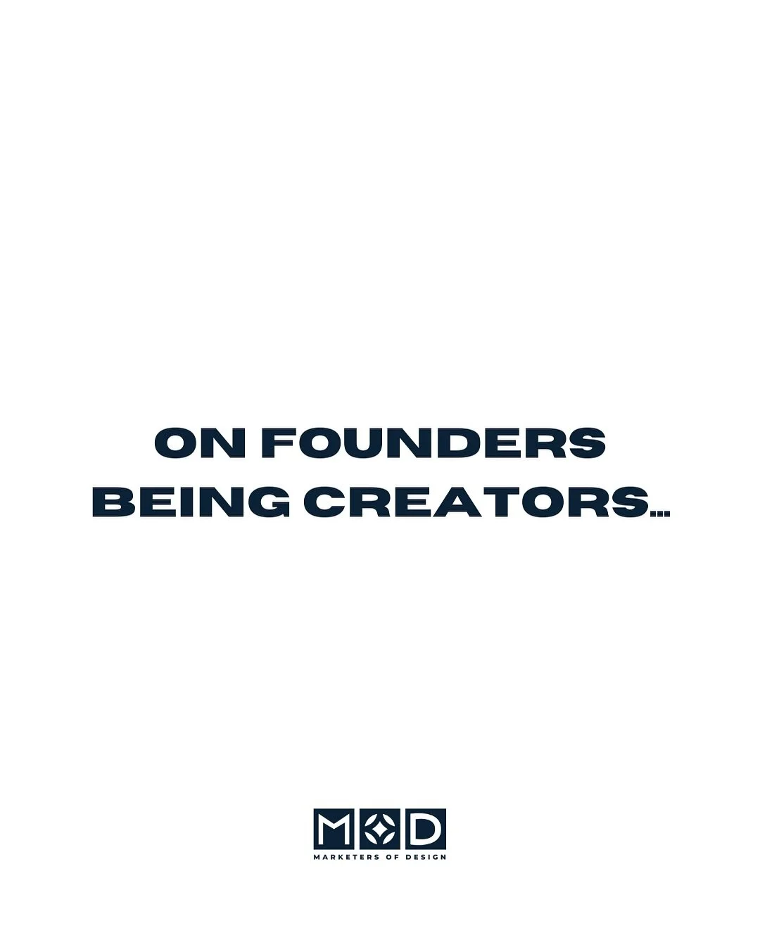 A @beckyminkoff quote from a recent Substack by @arianaferwerda of @halfdays on how founders have to be creators in today&rsquo;s world. 🤳🏼📈

We are currently coaching many of our clients to get in front of the camera to create an engaged and loya