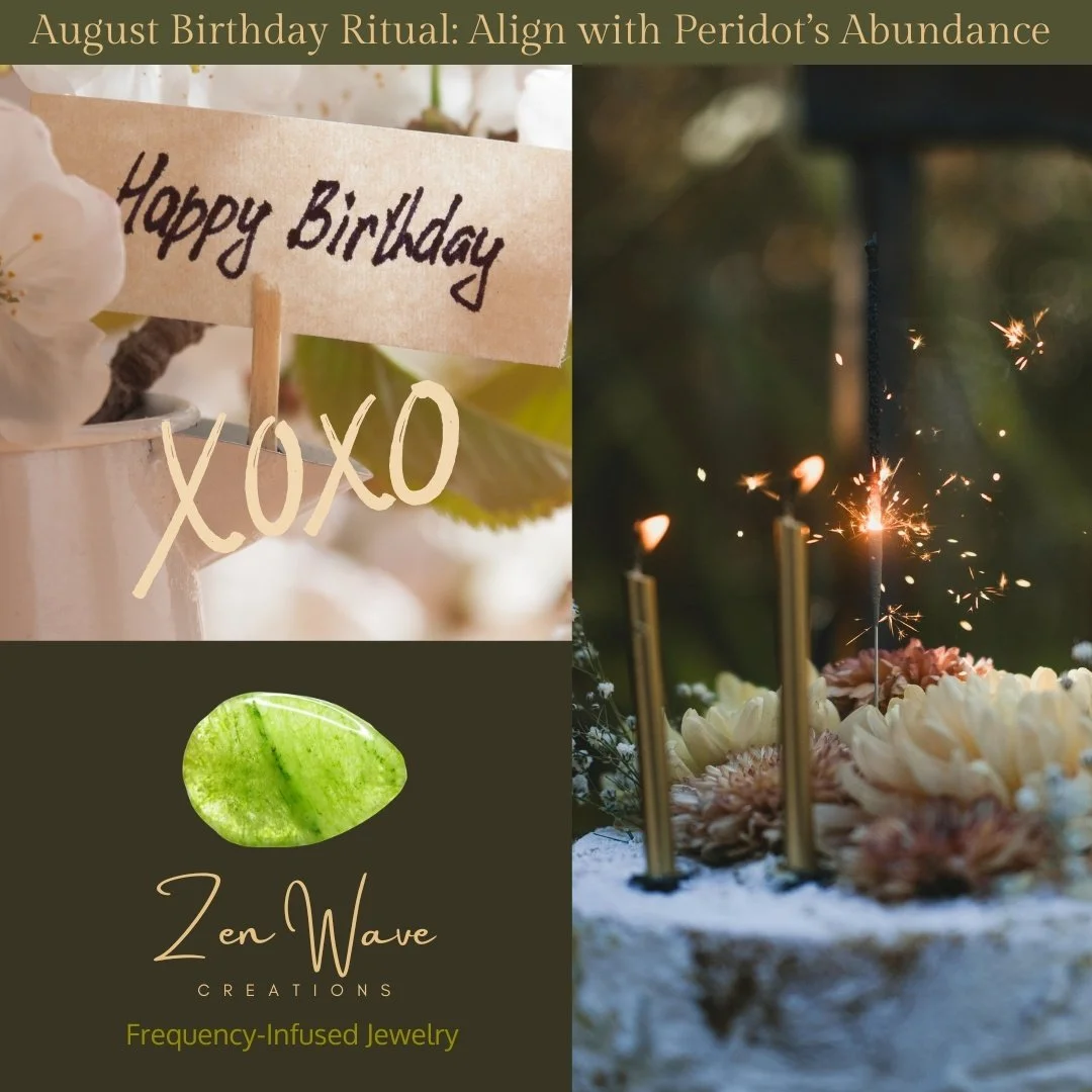 August Birthday Ritual: Align with Peridot&rsquo;s Abundance 🌿💚

Peridot is known for its ability to clear negative energy and promote positive change. It&rsquo;s a stone of abundance and renewal, bringing fresh opportunities and new growth. For Au
