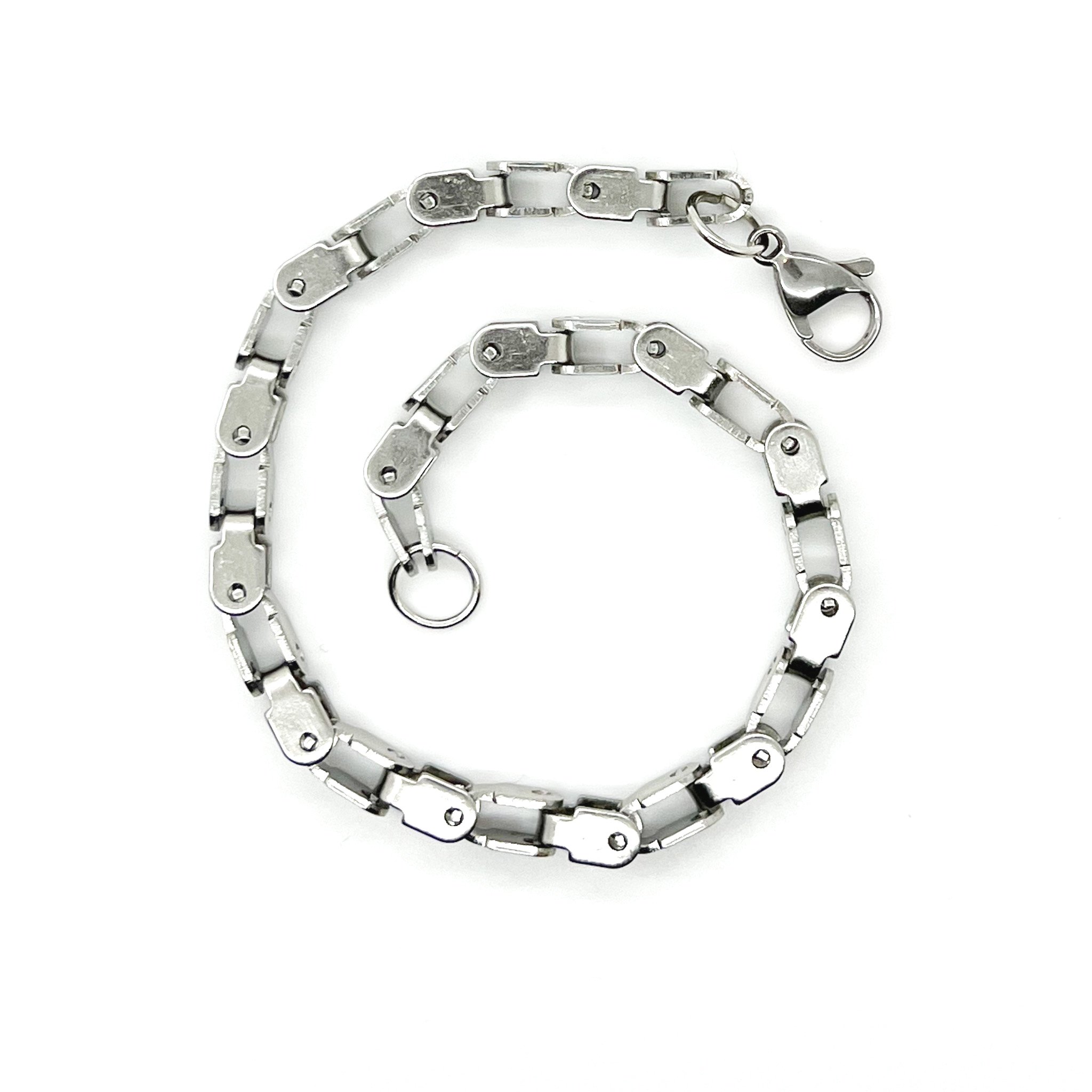 Box Chain Link Stainless Bracelet - Energy Jewelry