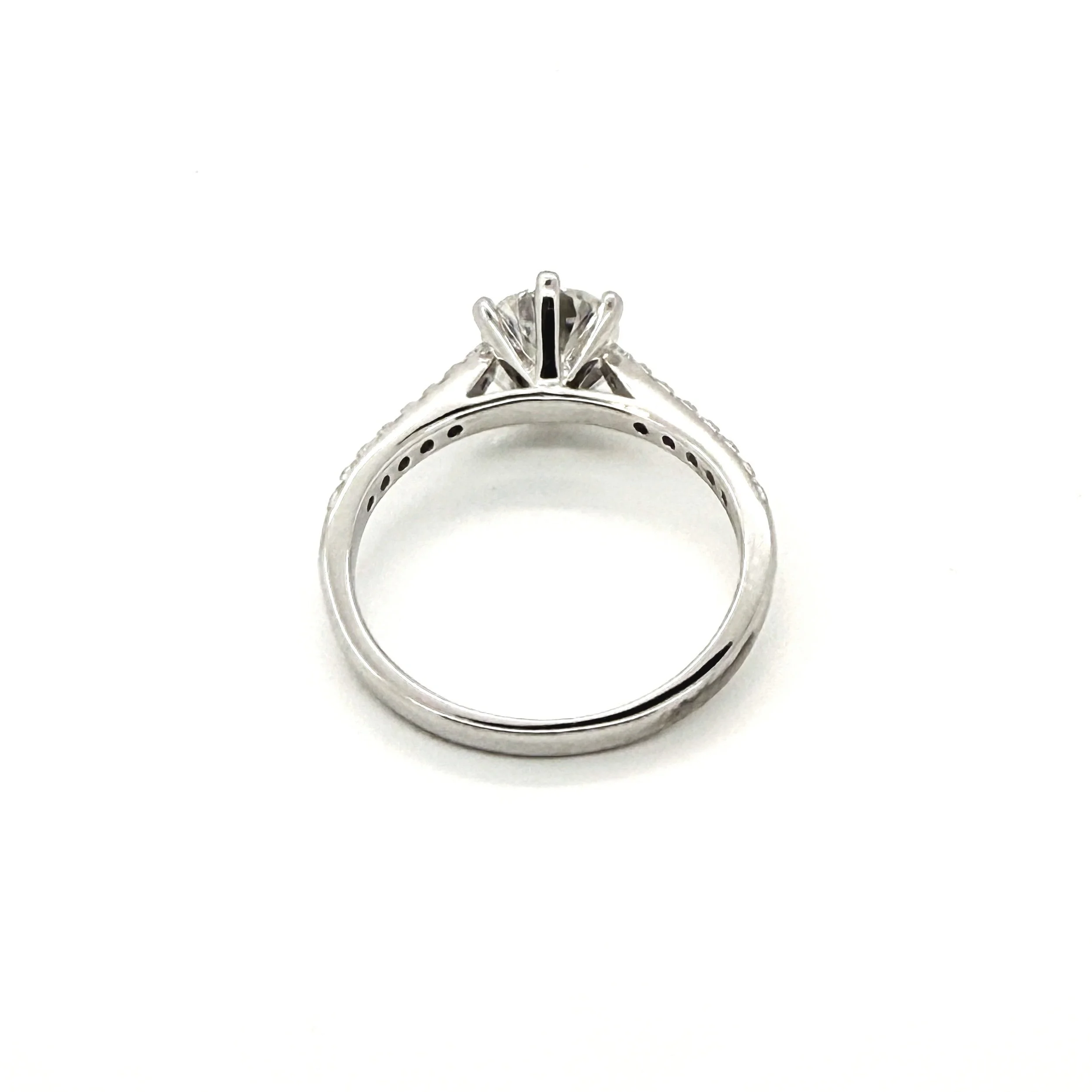 Polished Stellar Embrace Moissanite Diamond Engagement Ring
