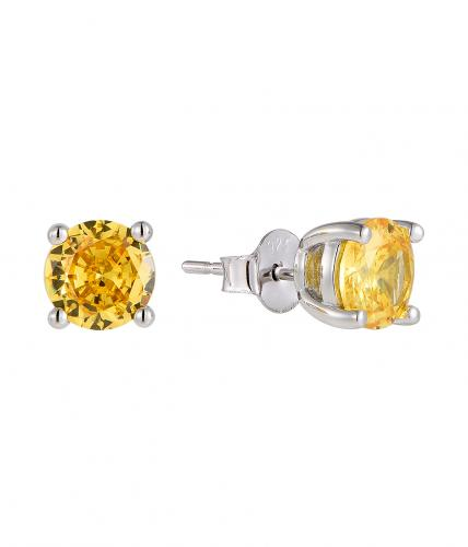 topaz cz frequency infused earrings studs