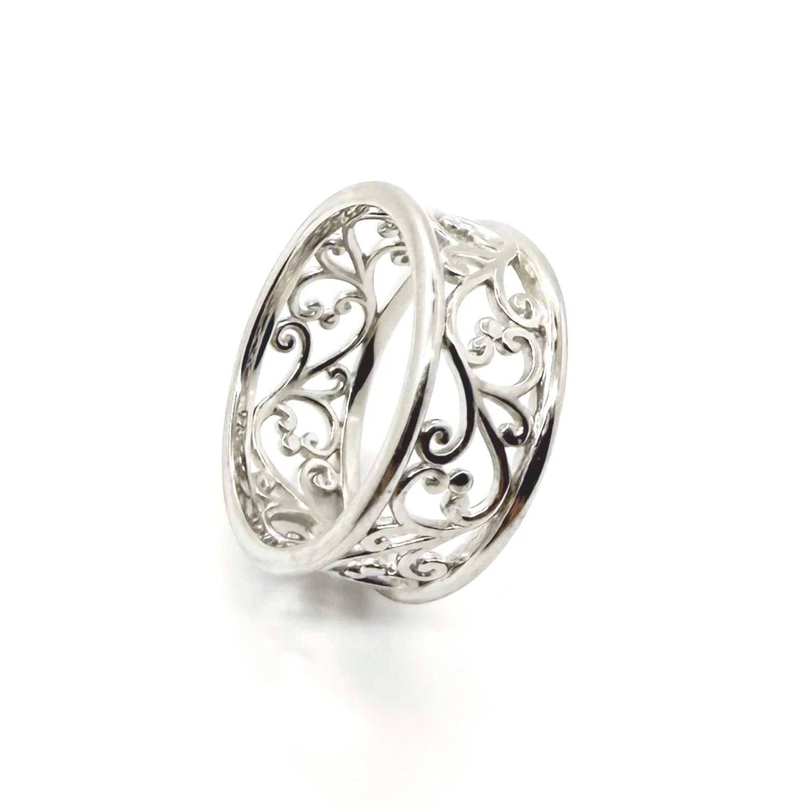 Elegant Sterling Silver Vines - Frequency Ring