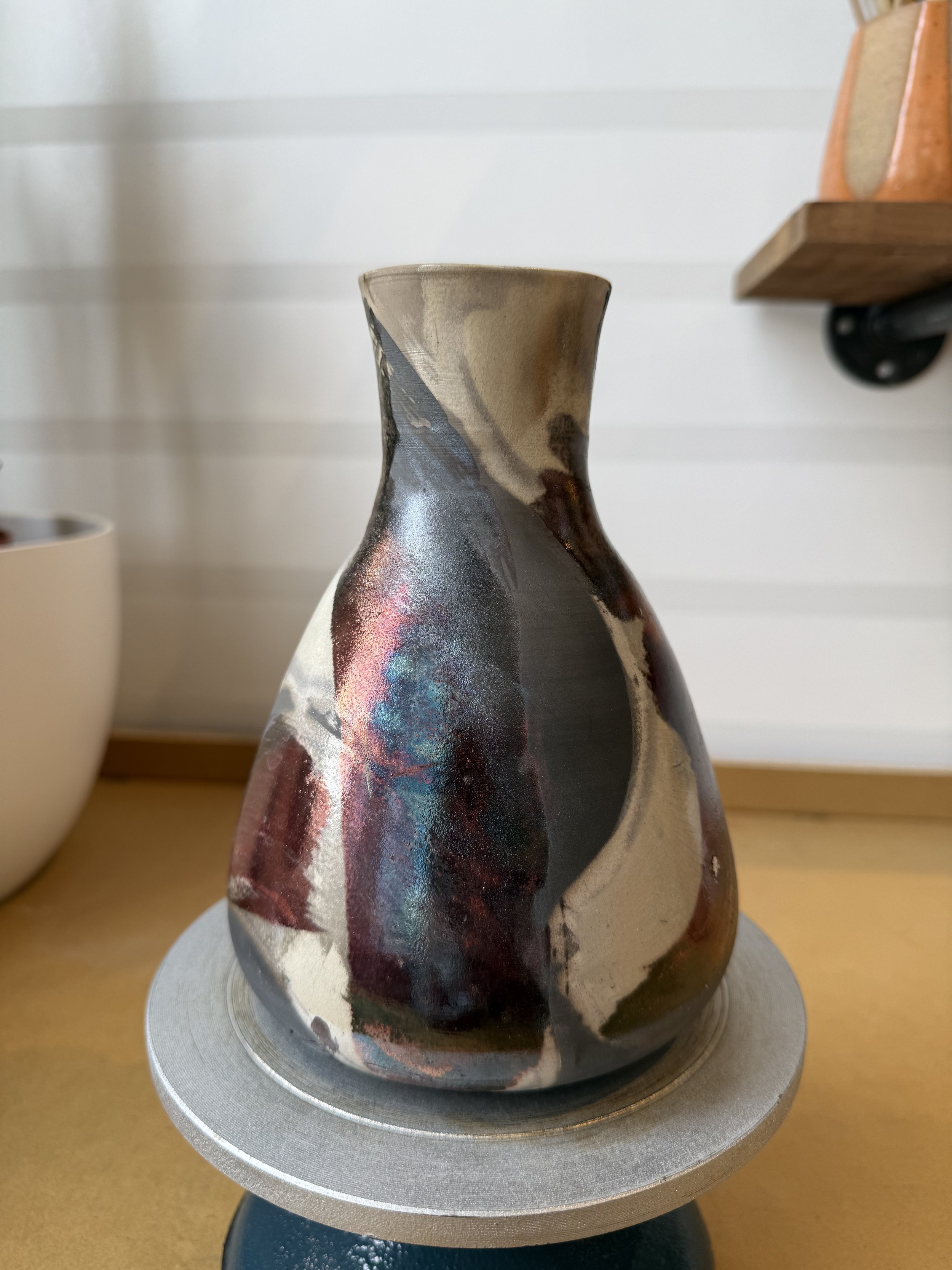 Raku Vase - (2)