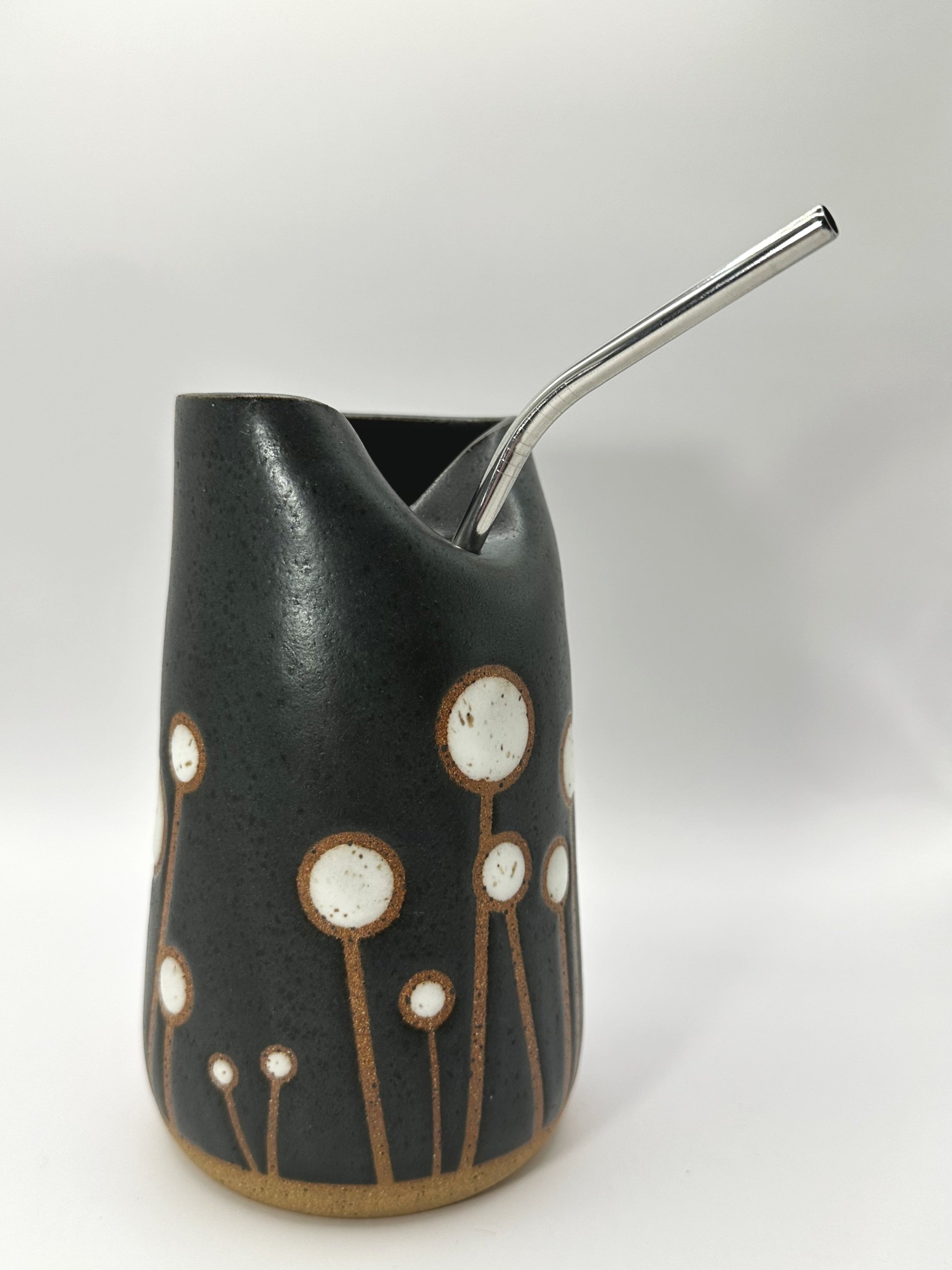 Abstract Flowers Smoothie Cup