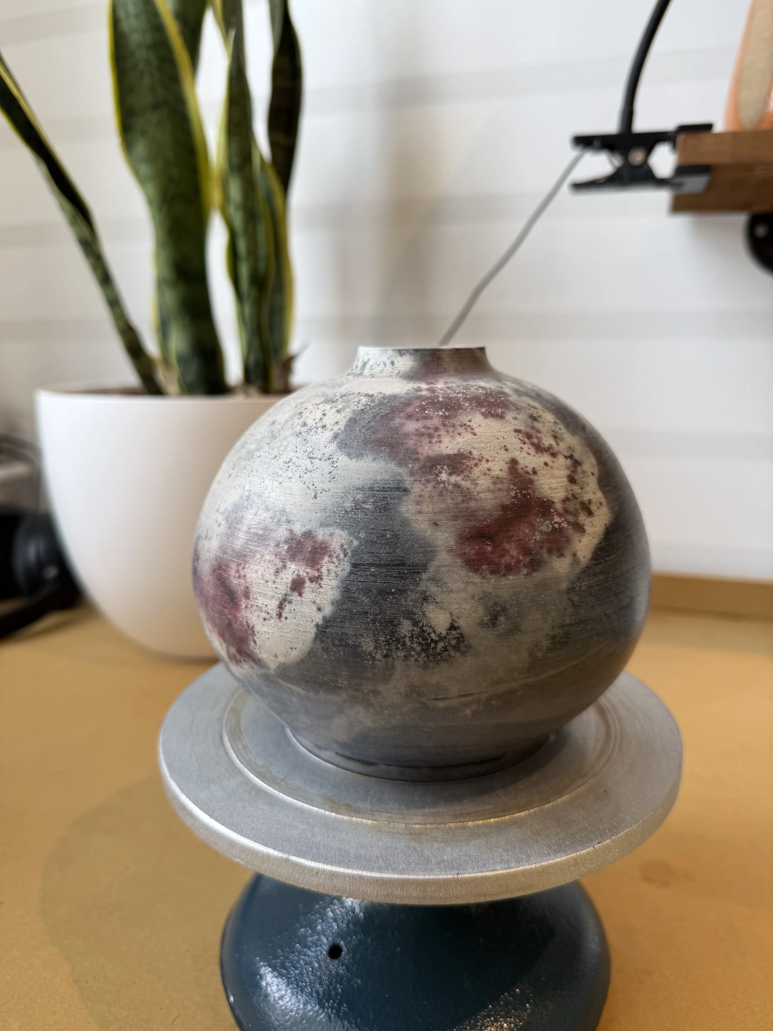 Pit Fired - Round Vase - 3