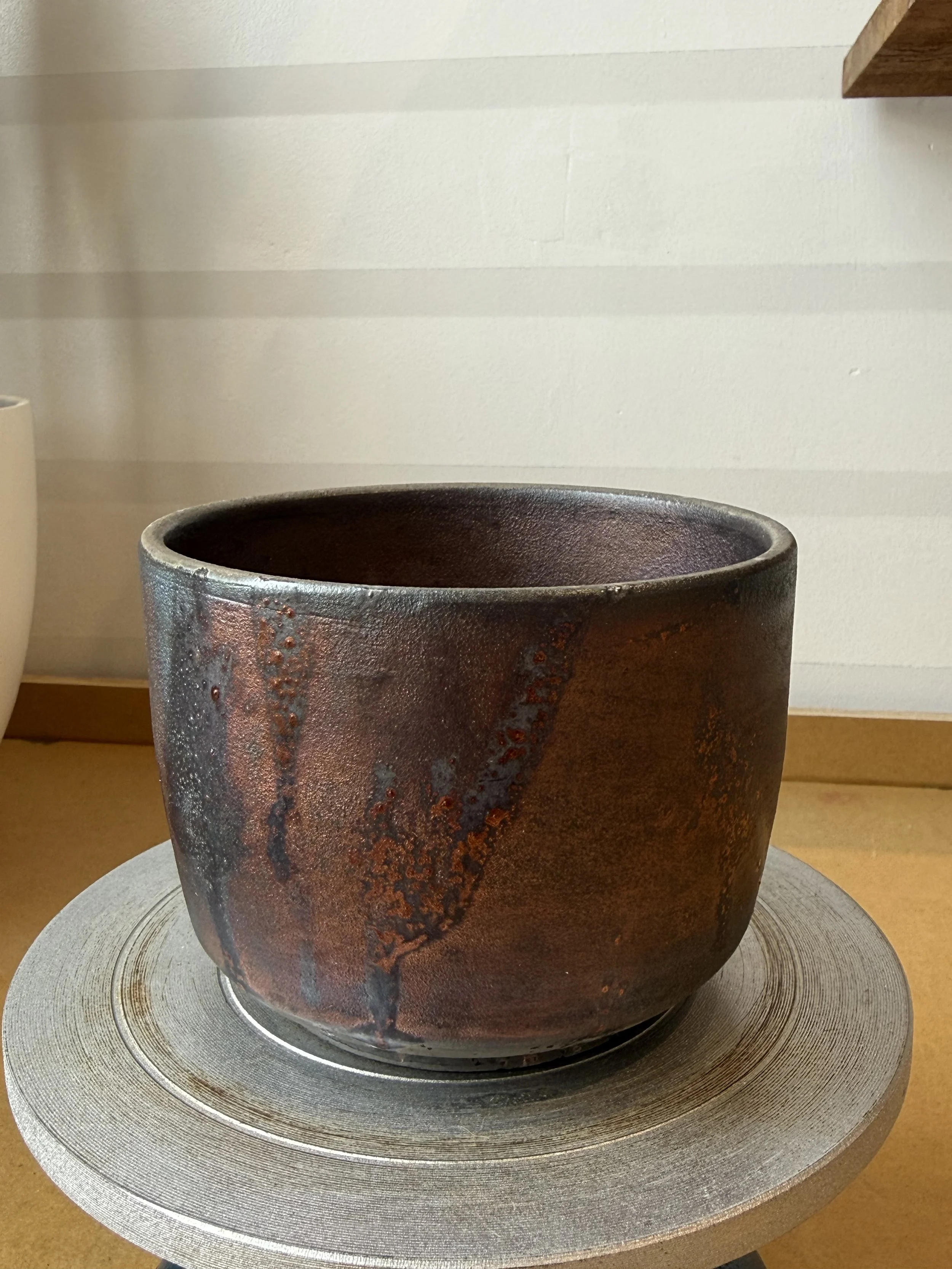 Raku plant pot (6)