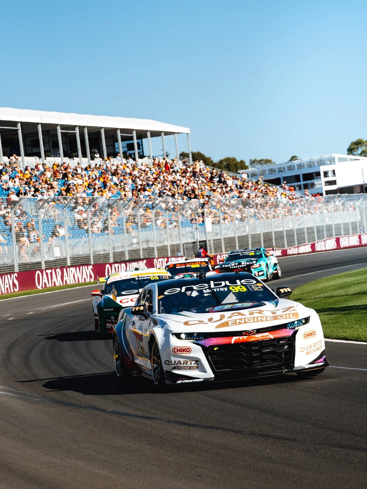 First top 10 of the year in the bank. Positive day behind the wheel of the @totalenergies_au @erebusmsport Camaro. Roll off p6 for tomorrow afternoons race!