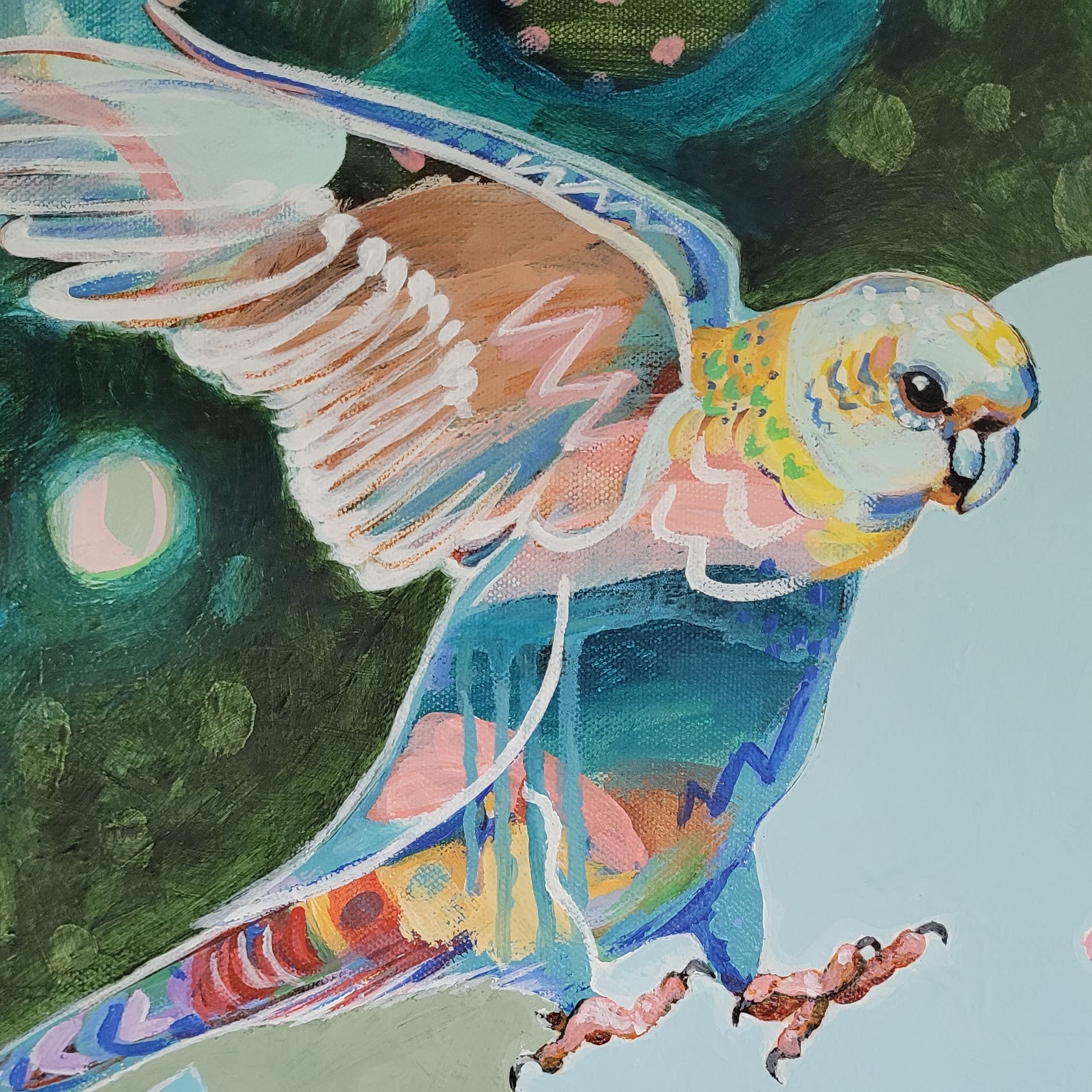 colourful details of abstract bird in large painting.jpg