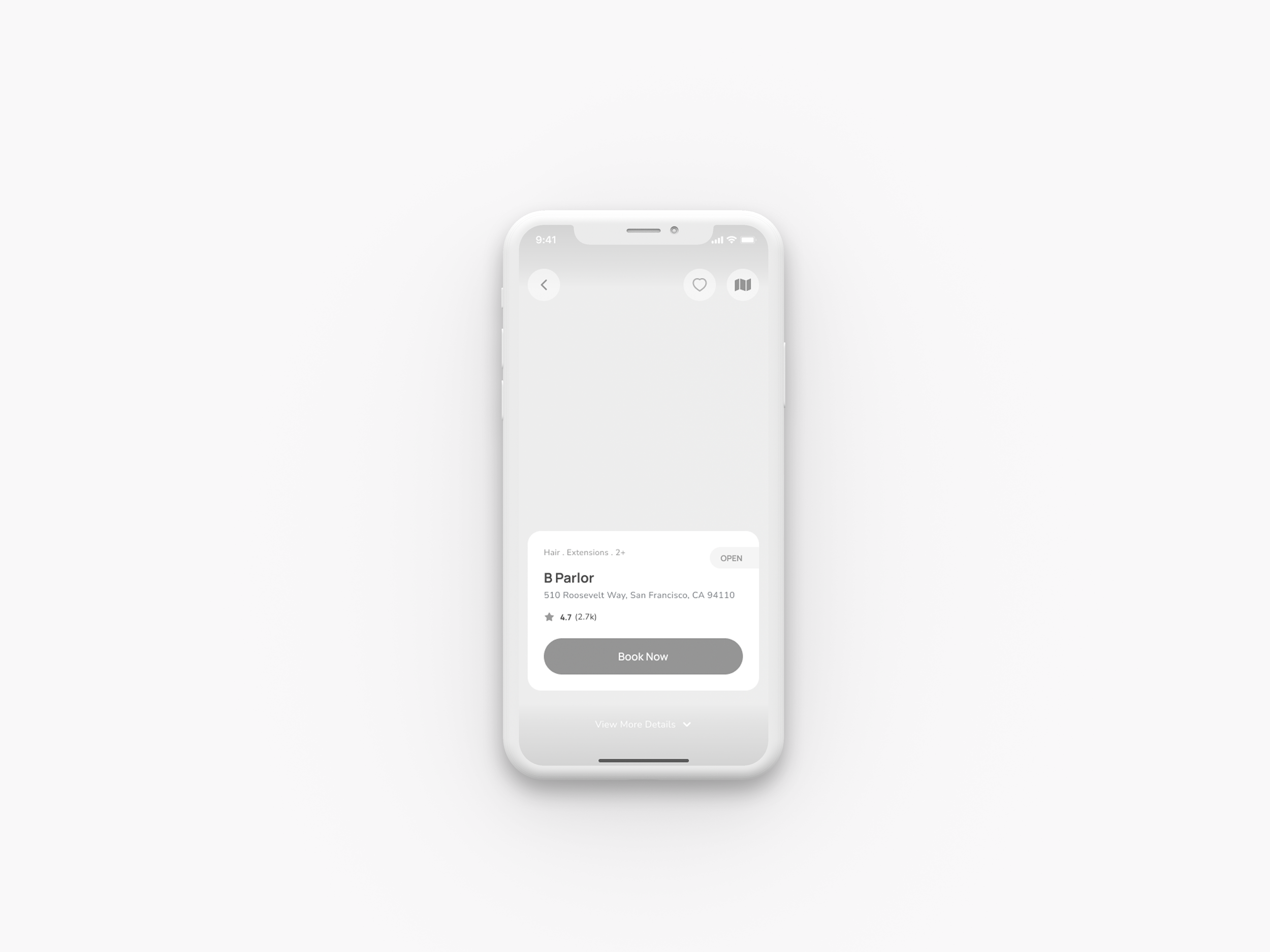 Salon Selection Screen