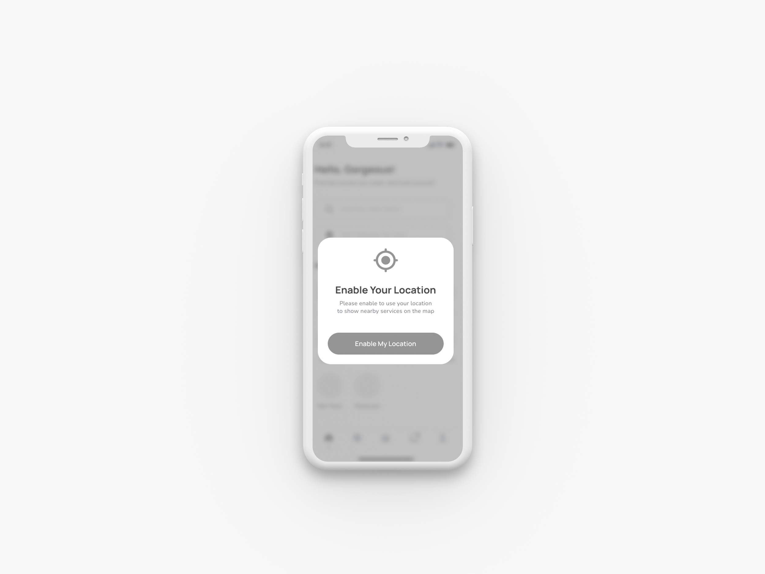 Enable GPS Screen