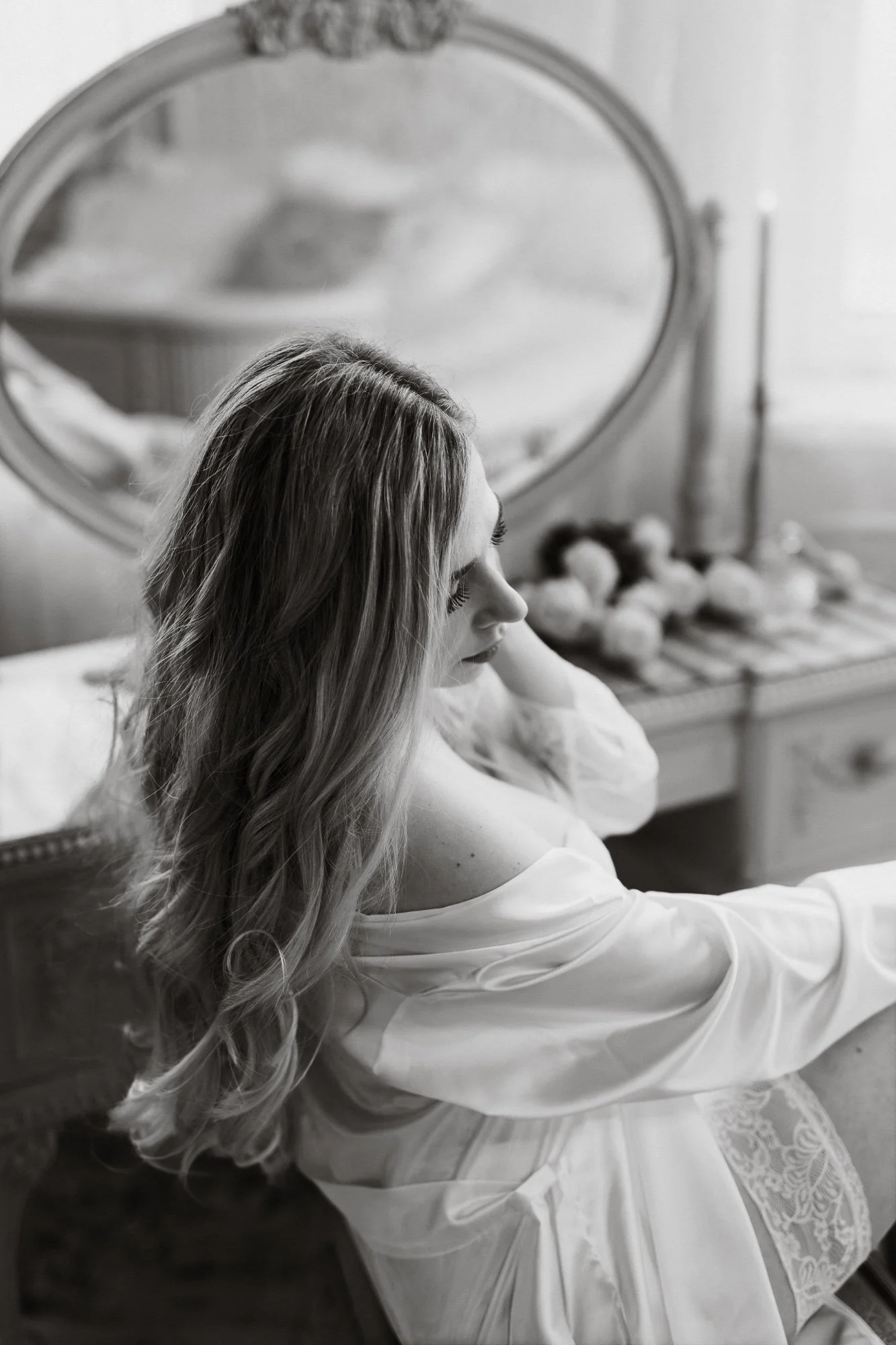 Boudoir focení žen v ateliéru