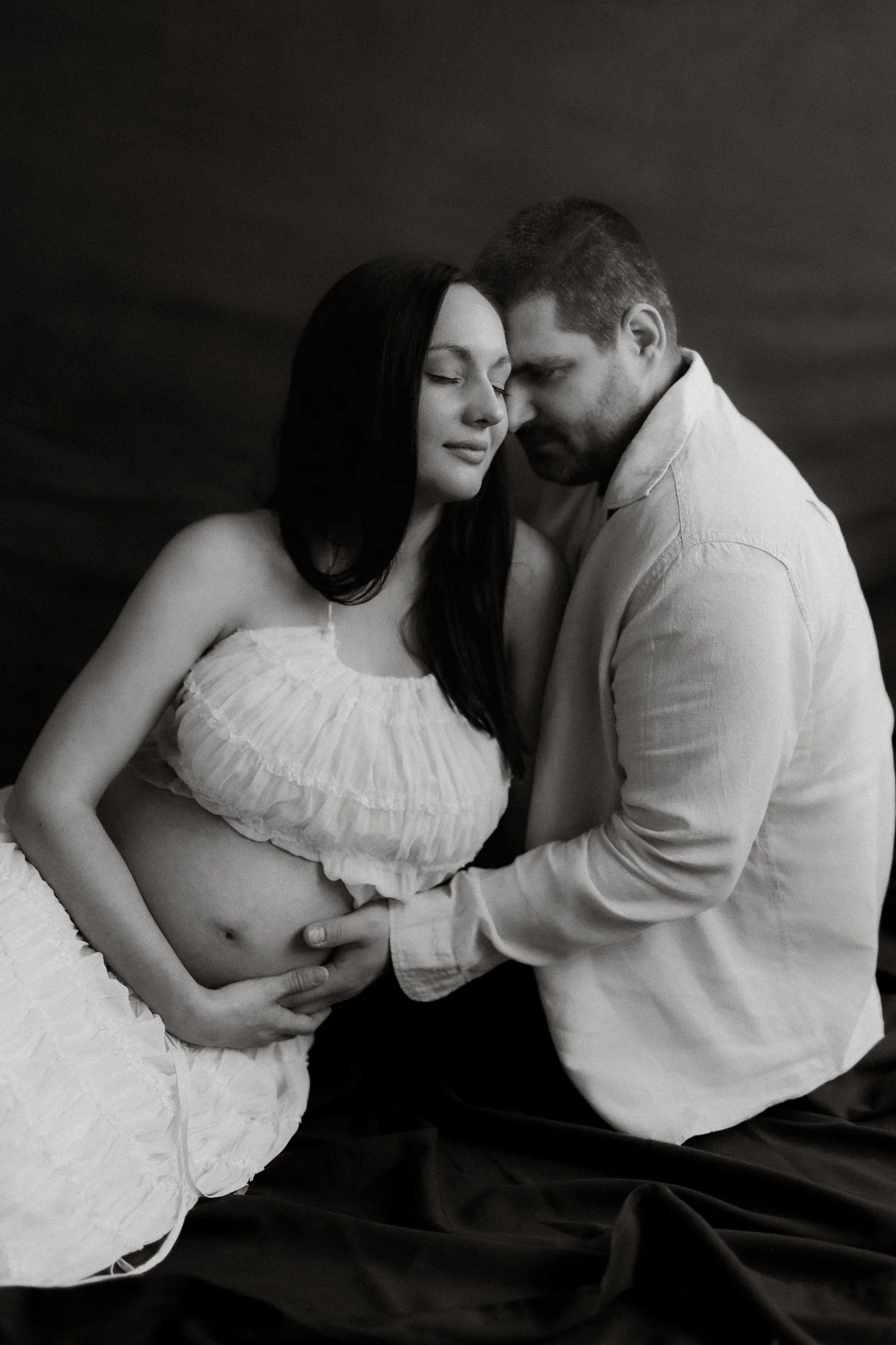 Těhotenské focení v ateliéru Olomouc