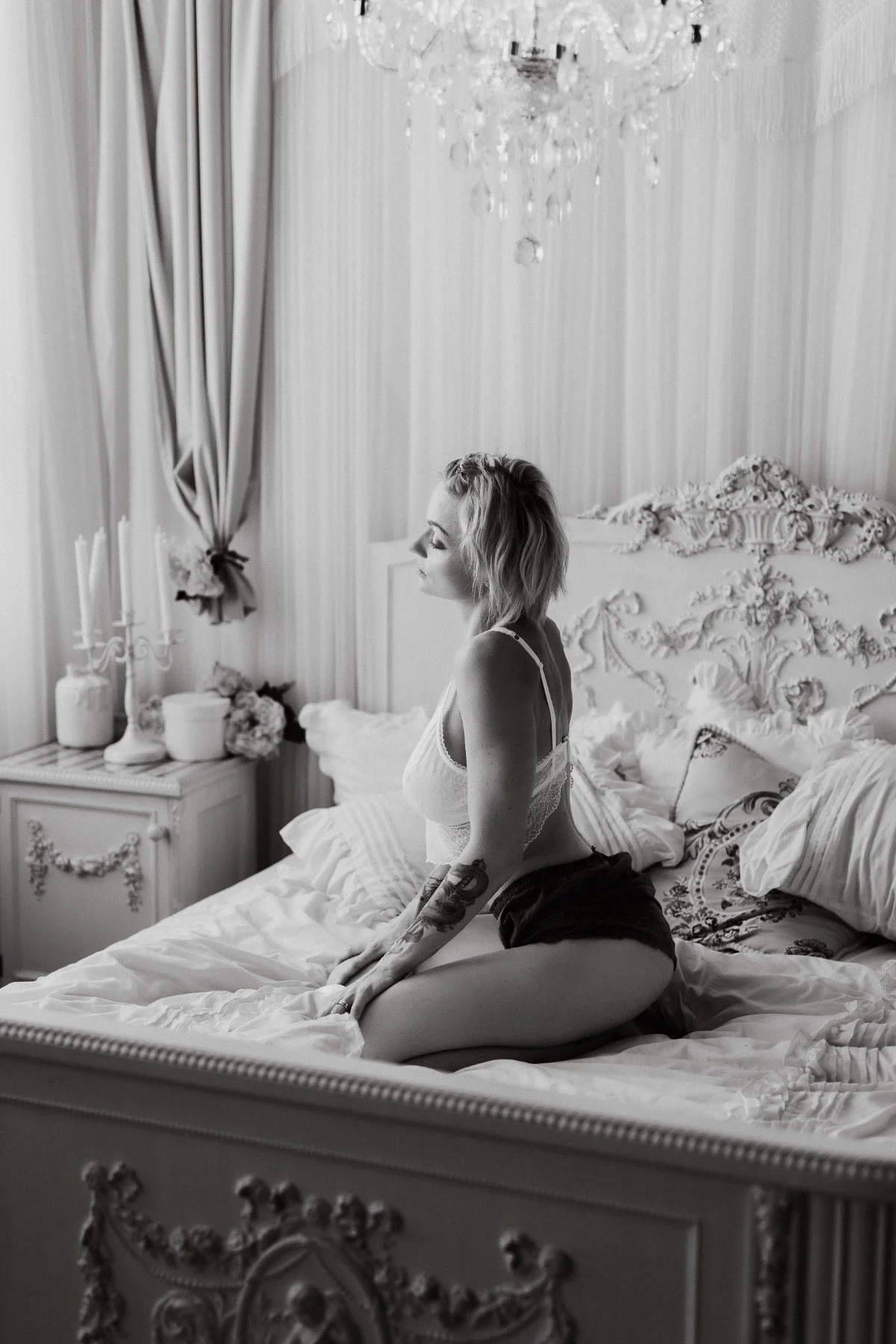 Pózy boudoir focení
