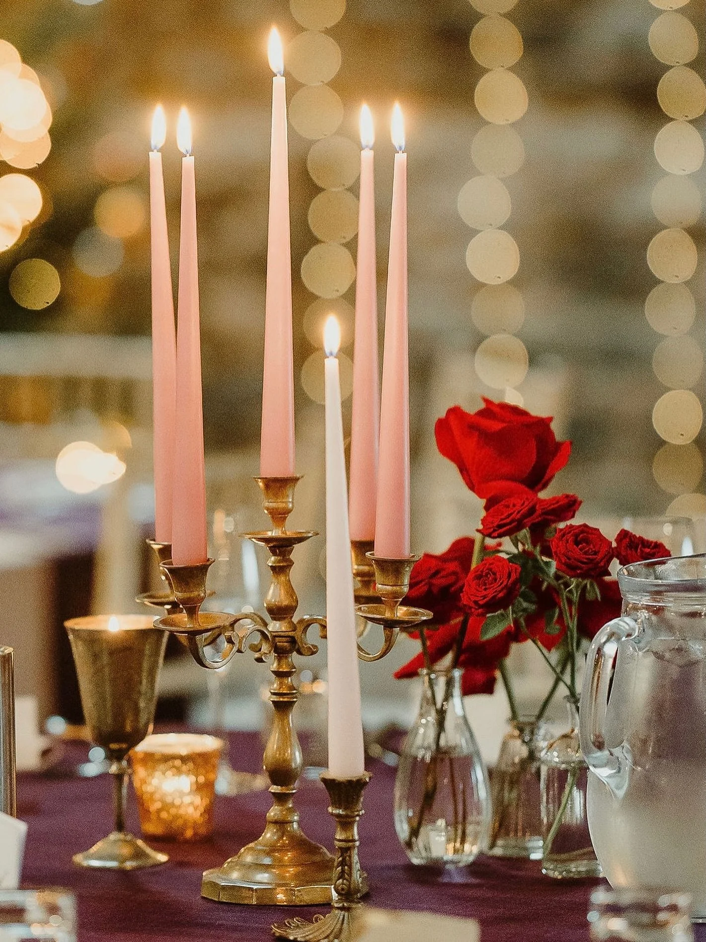 Some favourite pieces from my collection are my brass candelabras and candlesticks.
Some matching, some intentionally not, bringing softly faded glamour and a sense of heritage, without ever feeling heavy.

#UKWeddingStylist
#WeddingStylingUK
#Atmosp