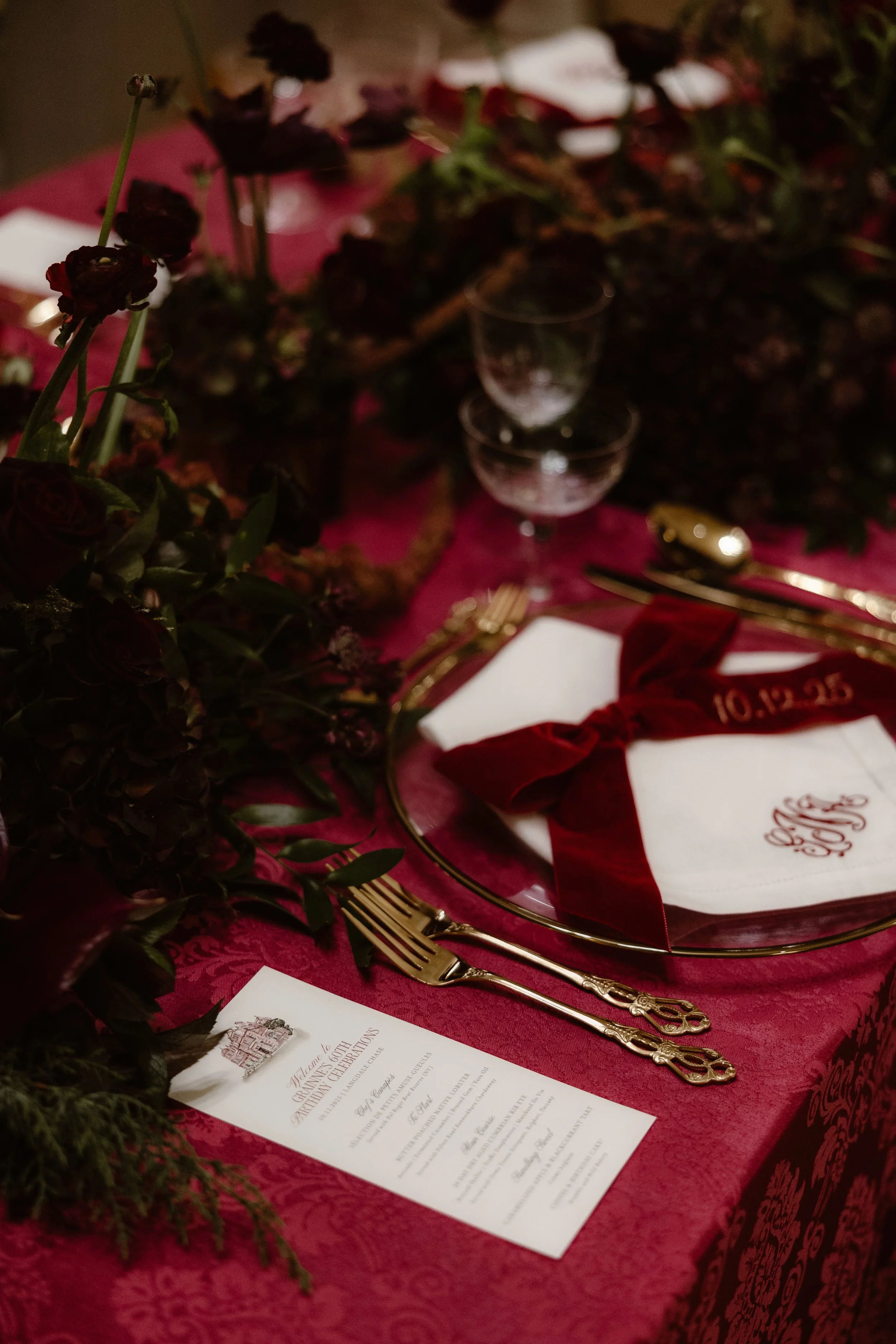 langdale-chase-birthday-party-private-dinner-red-table-napkin-styling-deborah-maria