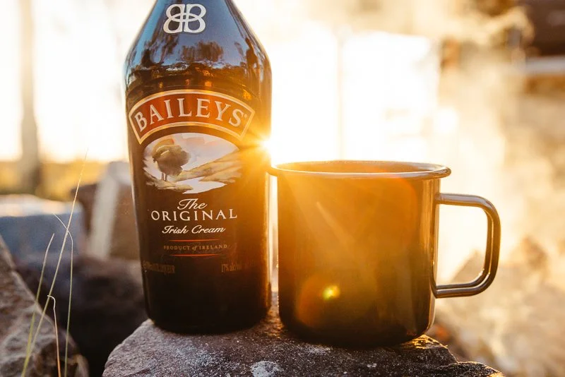 Baileys Camping Sunrise Morning Coffee Golden Glow