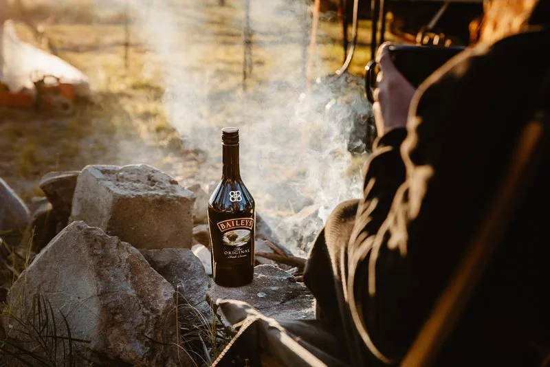 Baileys Camping Sunrise Morning Coffee Golden Glow