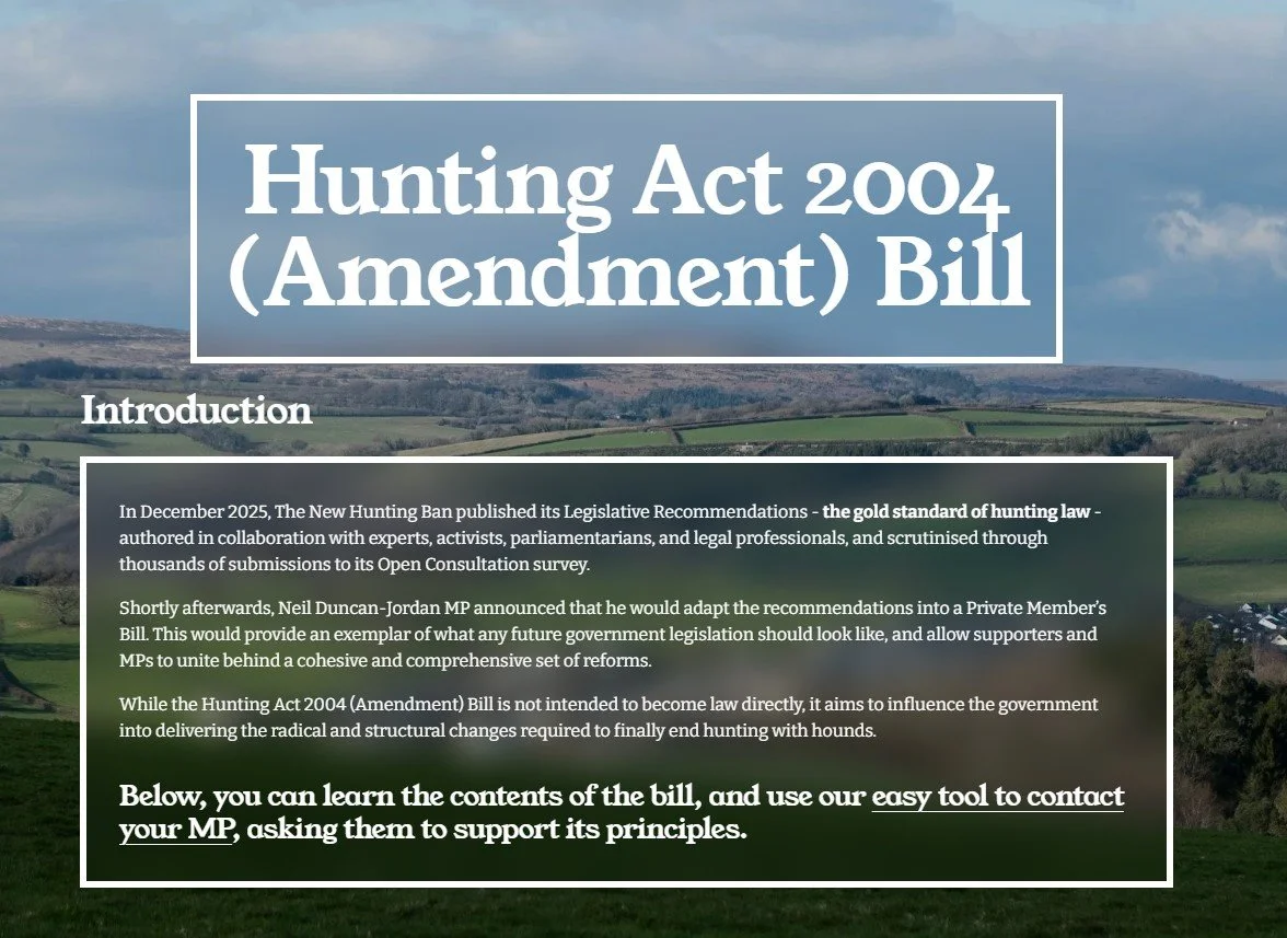 Presenting My Bill to Stop Fox Hunting to Parliament