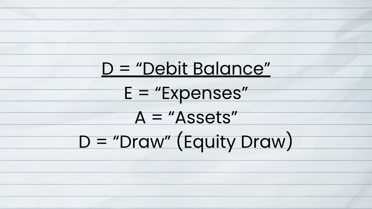 debit balance