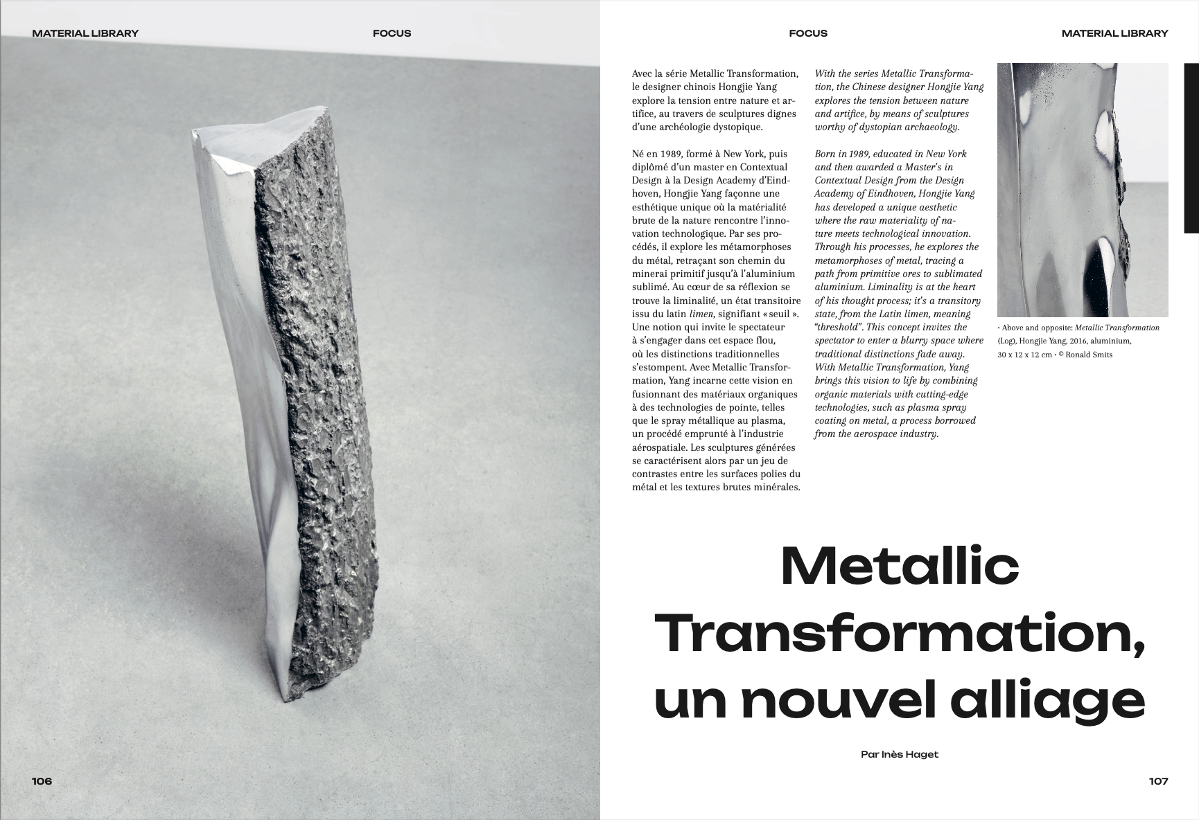 HONGJIE YANG, METALLIC TRANSFORMATION, FORMÆ - JANVIER 2025