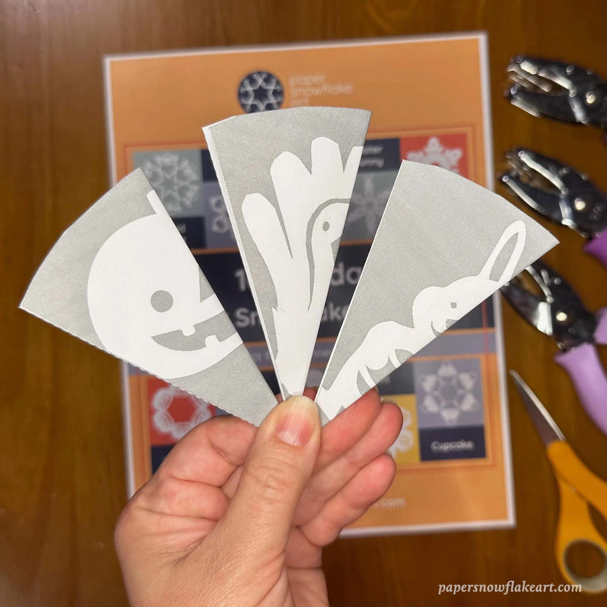 Winter Paper Snowflake Bundle (10 Paper Snowflake Patterns - PDF ...