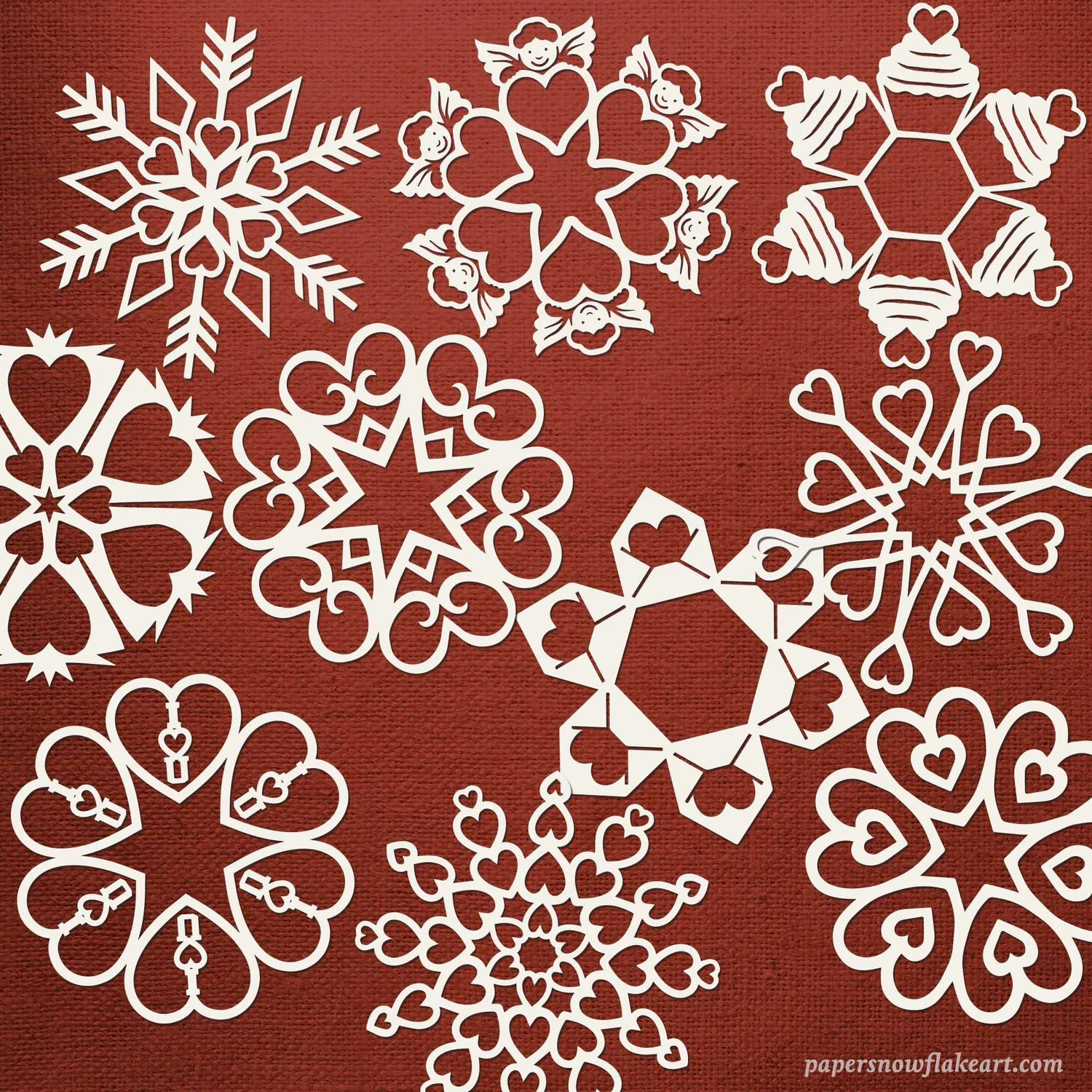 Holiday Paper Snowflake Bundle (10 Paper Snowflake Patterns - PDF ...