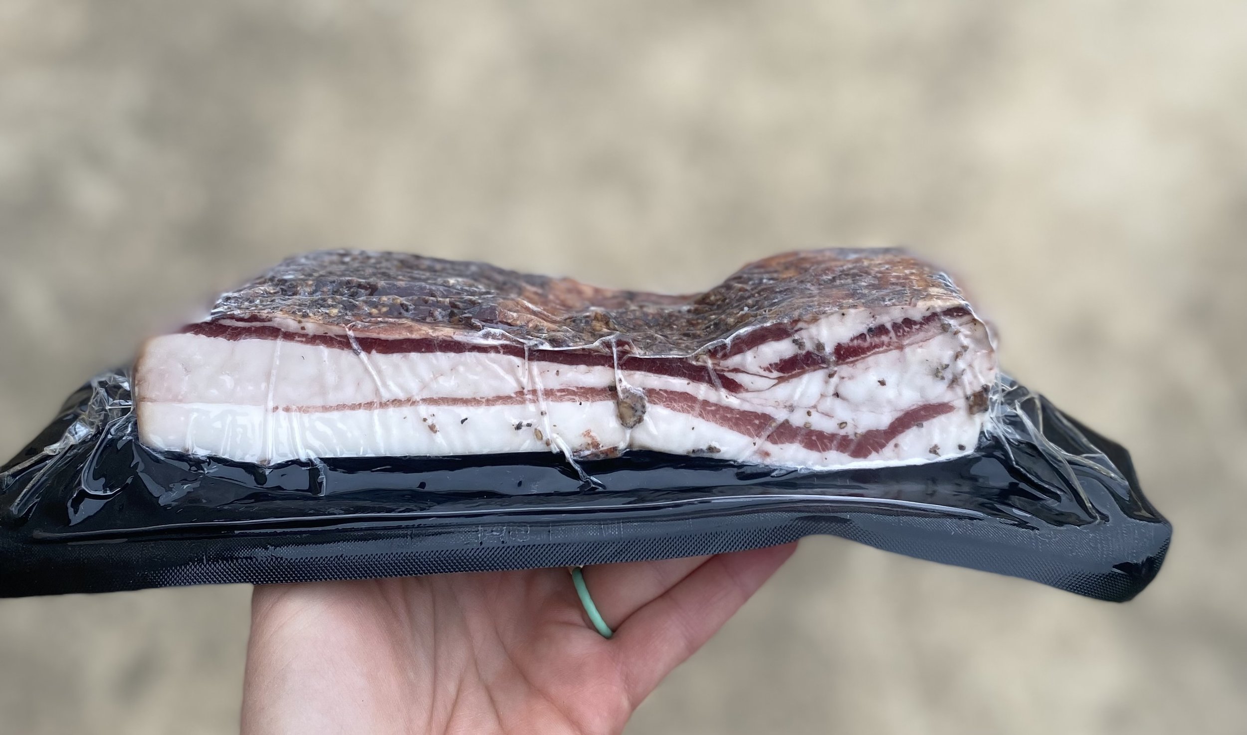 Uncured Smoked Black Pepper Bacon