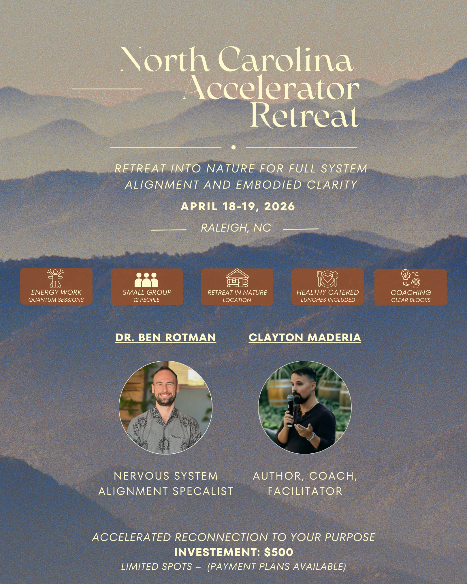North Carolina - Weekend Accelerator Retreat