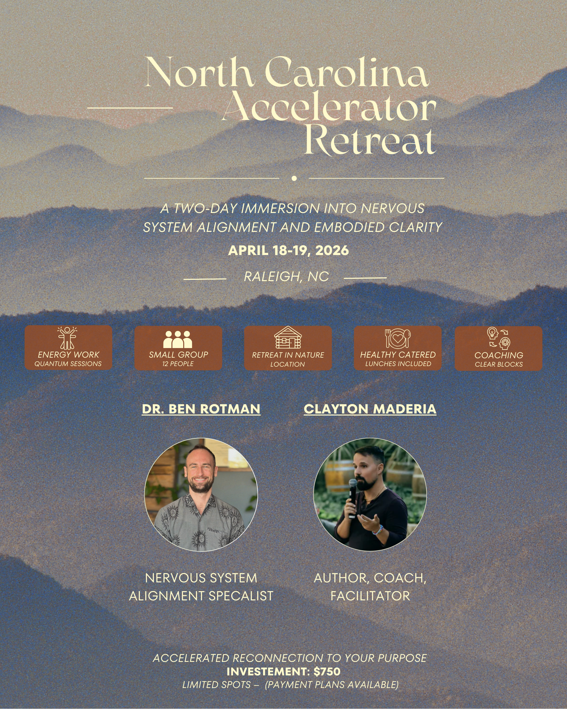 North Carolina - Weekend Accelerator Retreat