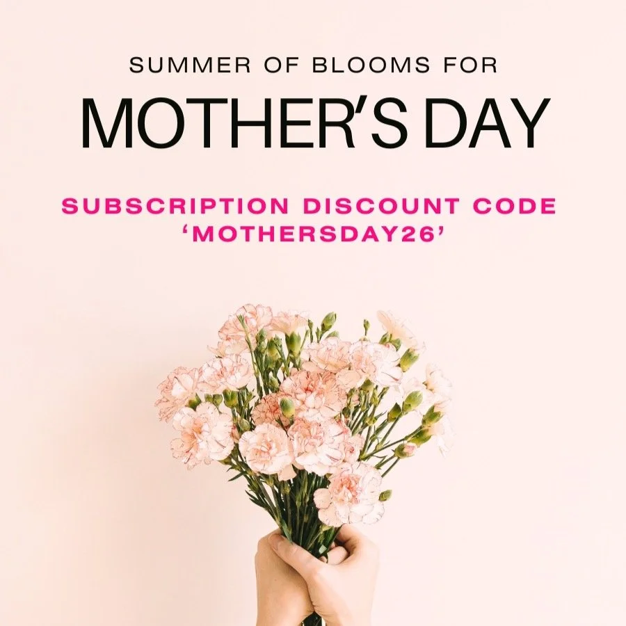 Celebrate your amazing mother all summer long! Limited time offer of 10% off our summer subscription with code 'MOTHERSDAY26'. Pick-up central Madison or delivery right to her door. https://www.alhambraflowerfarm.com/subscriptions