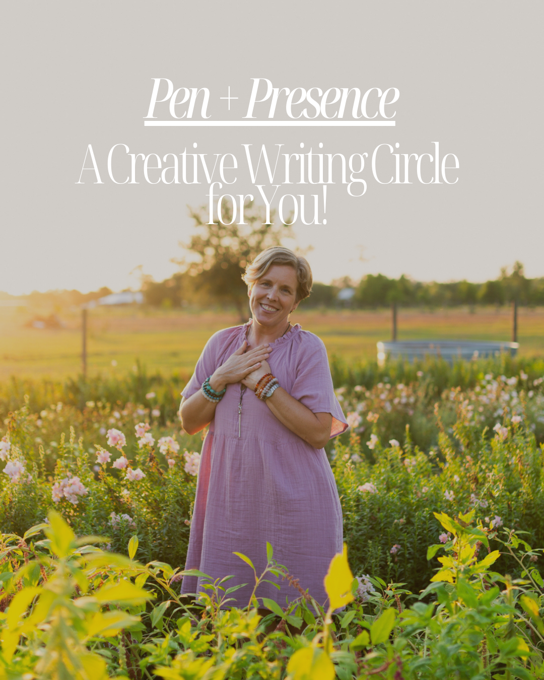 Pen + Presence is a spring creative writing circle in Sarasota. Join a small, supportive group to write, reflect, and create with presence - Workshop with Kristine Casart.png
