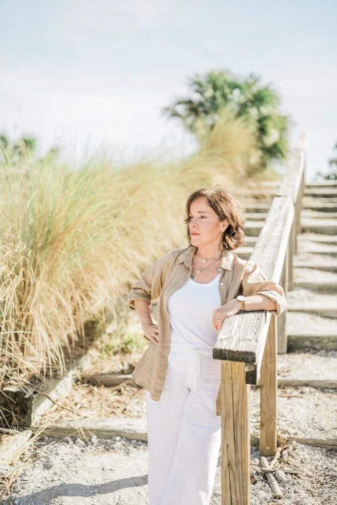 A natural portrait of Helena surrounded by Sarasota greenery during her photo session with Kristine Casart