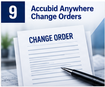 How Do Change Orders  Work in Accubid Anywhere?