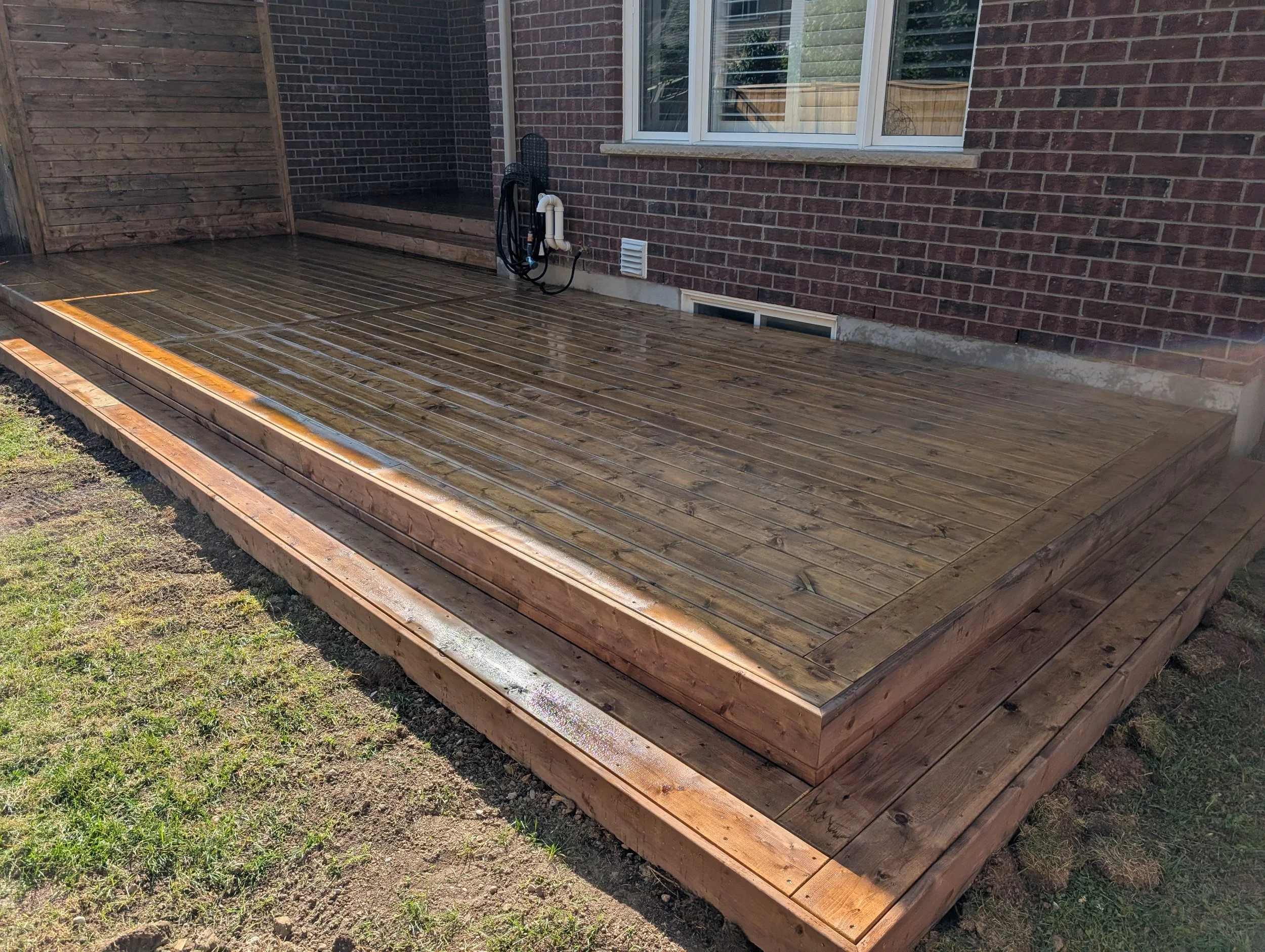 Backyard Deck And Fence