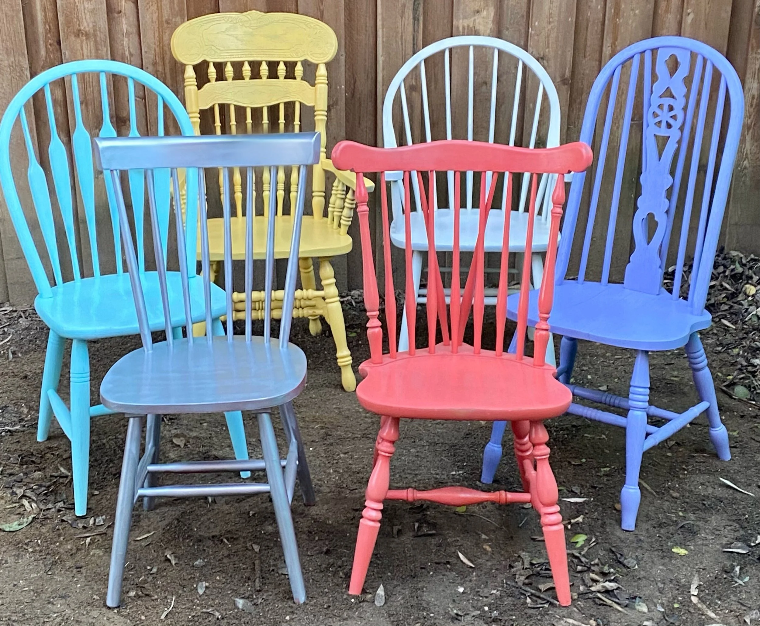 Wooden Chairs Spray Painting Dining Room Chairs Dining Table