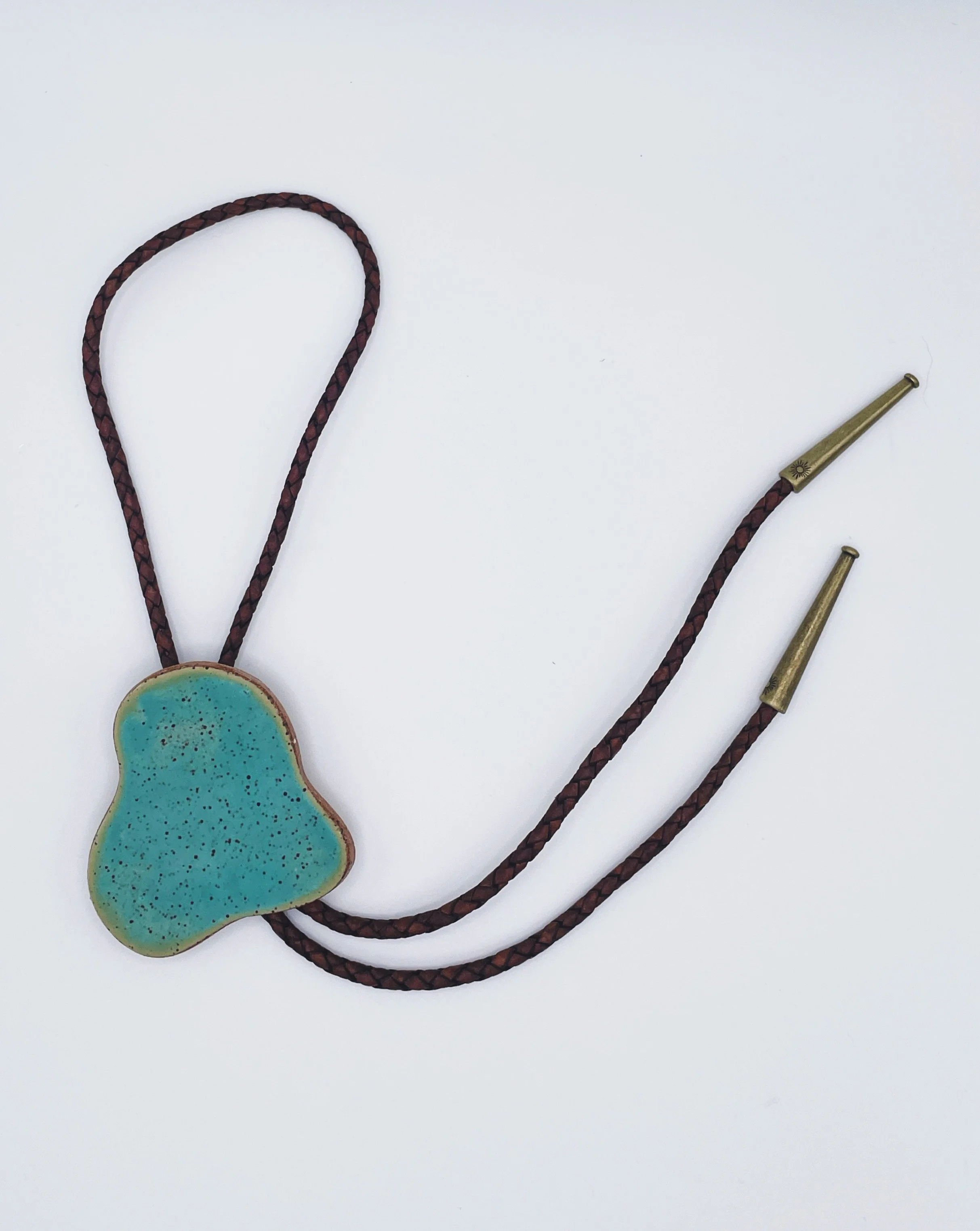 haystack - speckled teal glaze