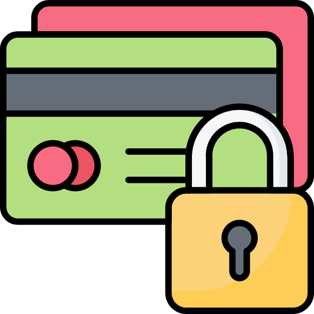 two cards behind a lock