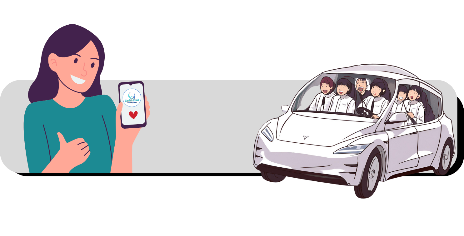 woman giving thumbs up for maple ridge moving cleaning driviers