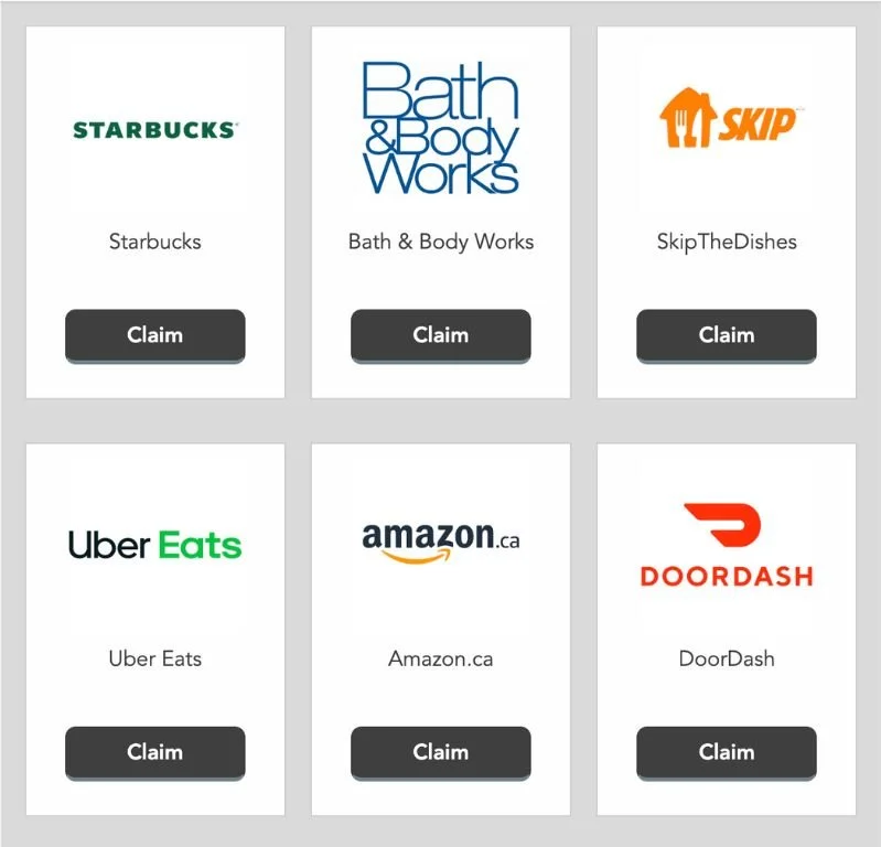 Referral reward coupon options