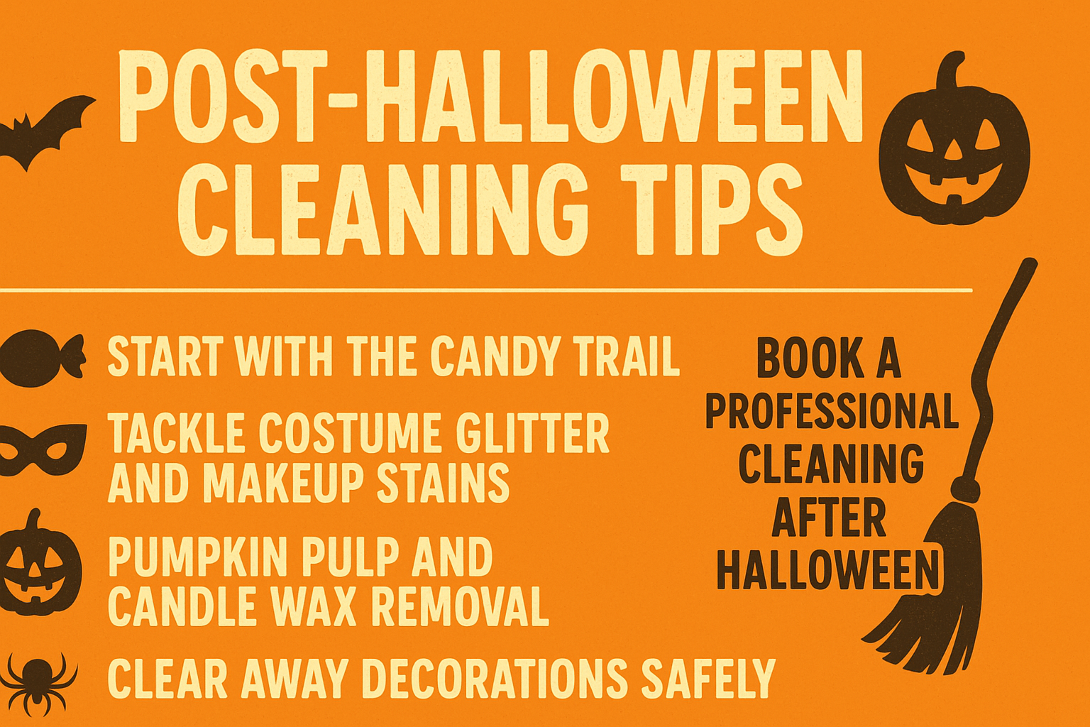 post halloween cleaning tips