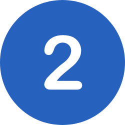 2 in a blue circle