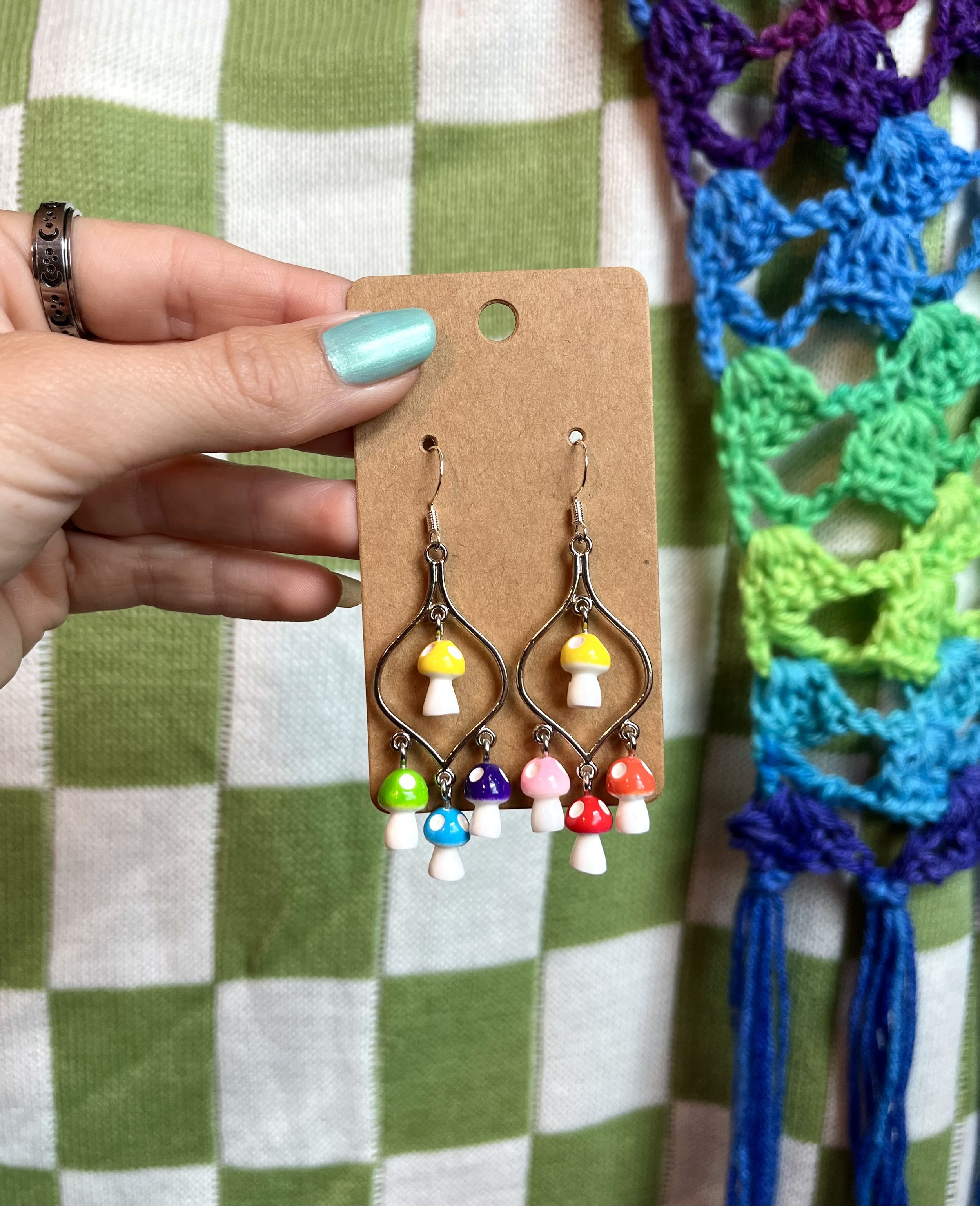 Rainbow Mushy Chandelier