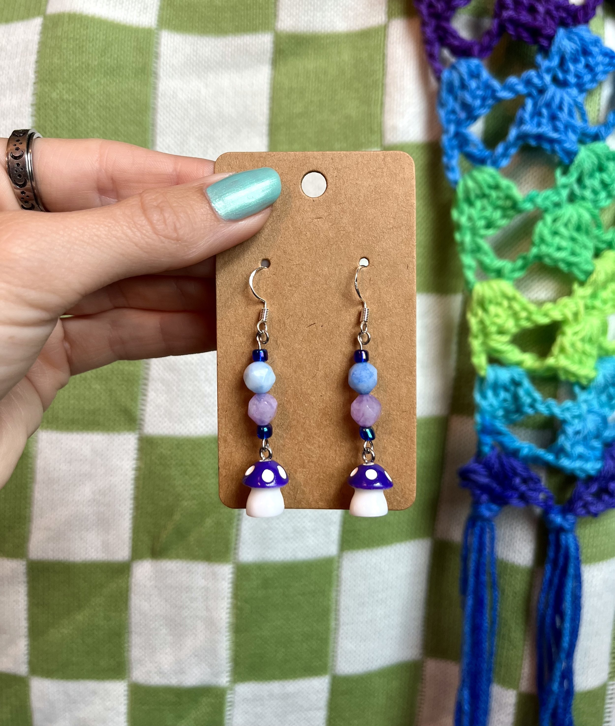 Happy Purple Mushrooms