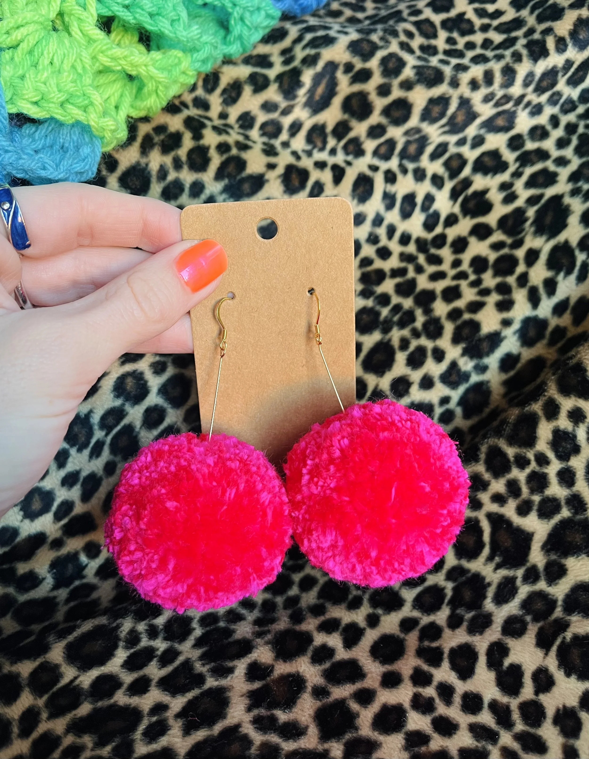 Hot Pink Poofs
