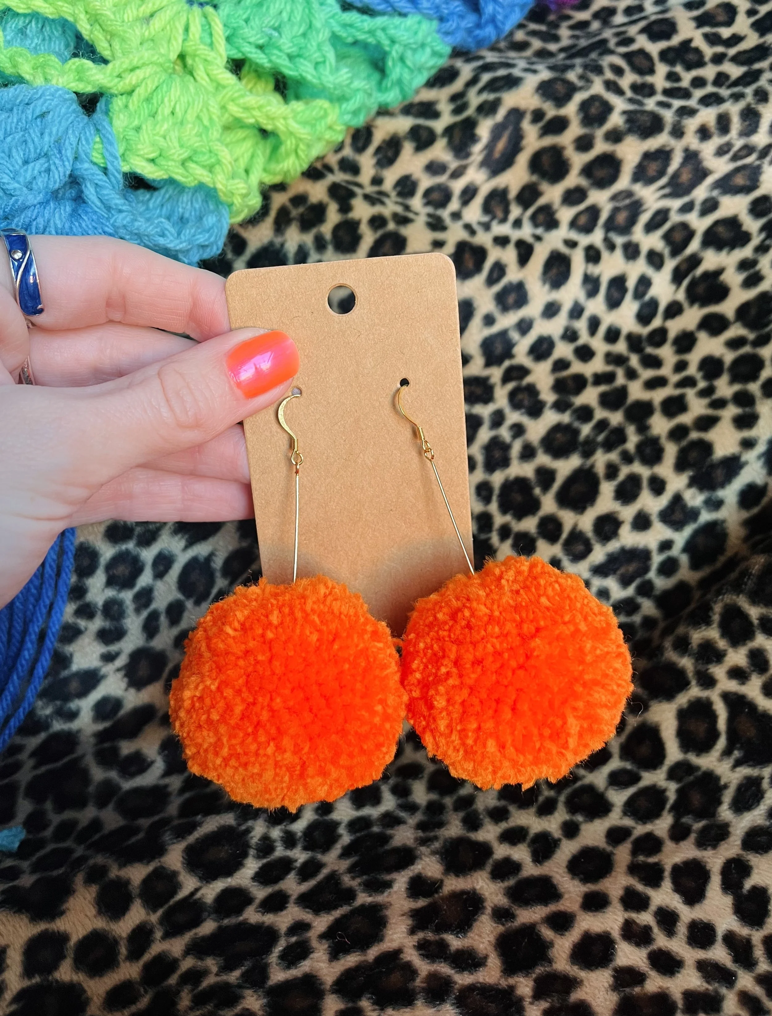 Orange Poofs